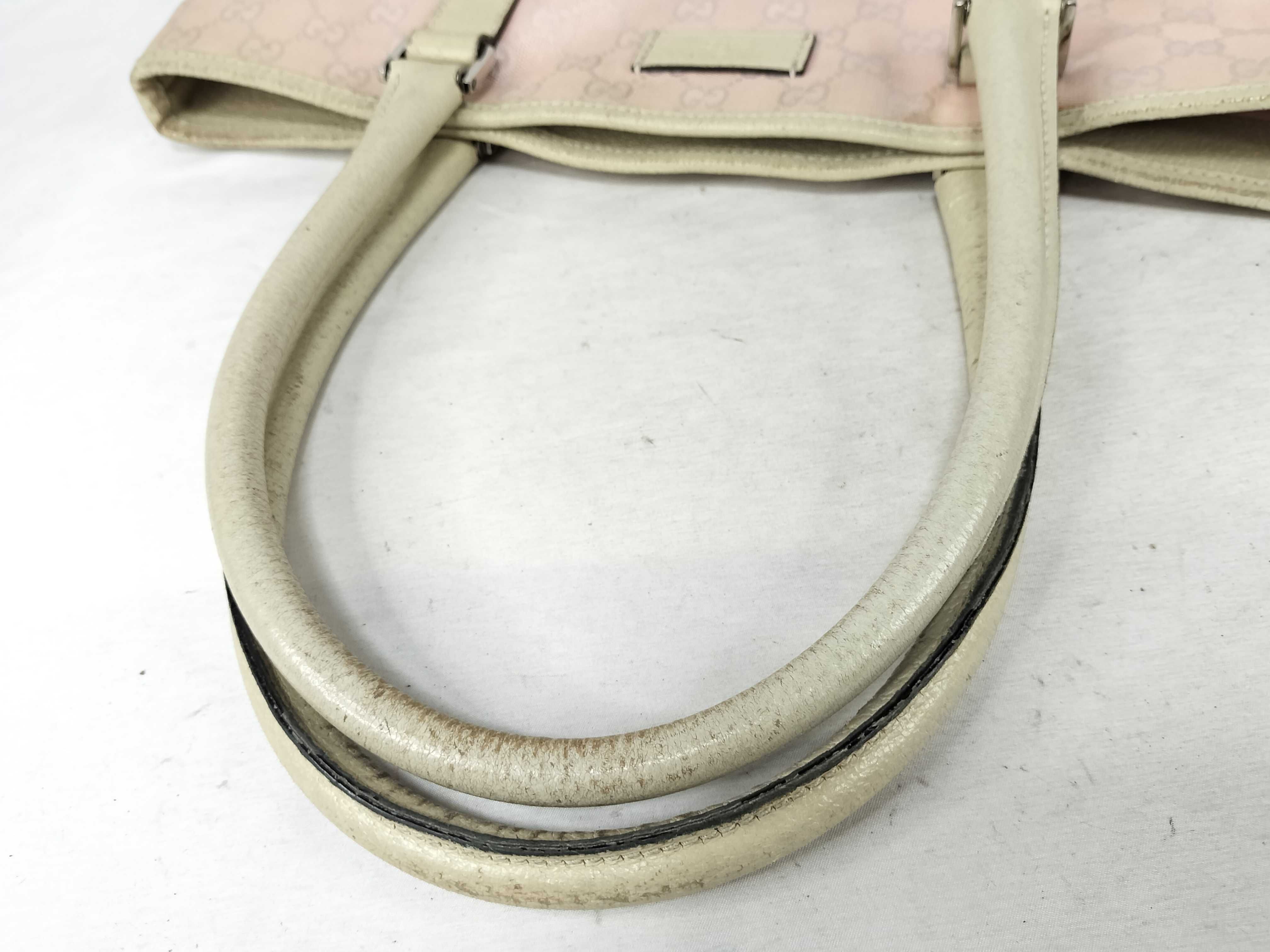 GG Canvas Tote Bag (Pink x White) — view 3