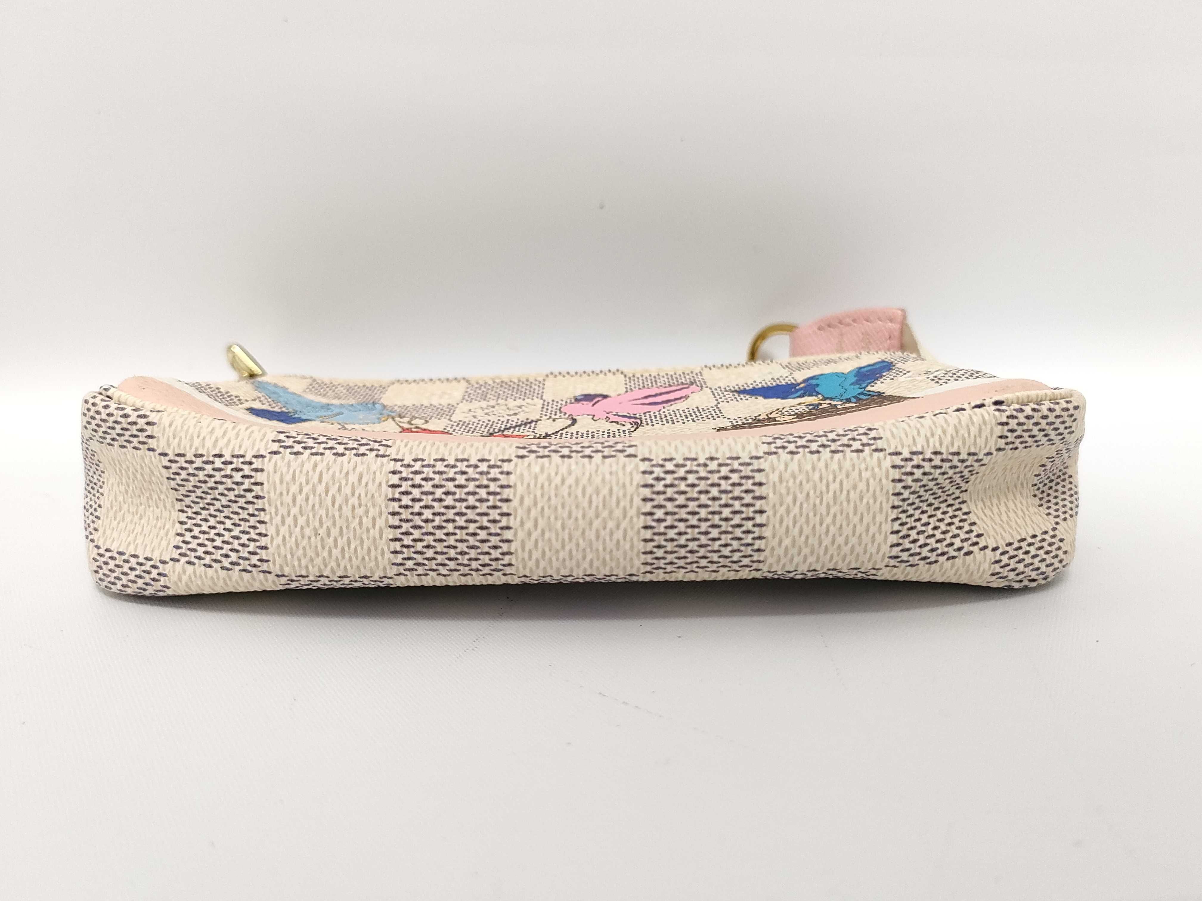 Damier Azur Louis Vuitton Damier Mini Pouch — view 3
