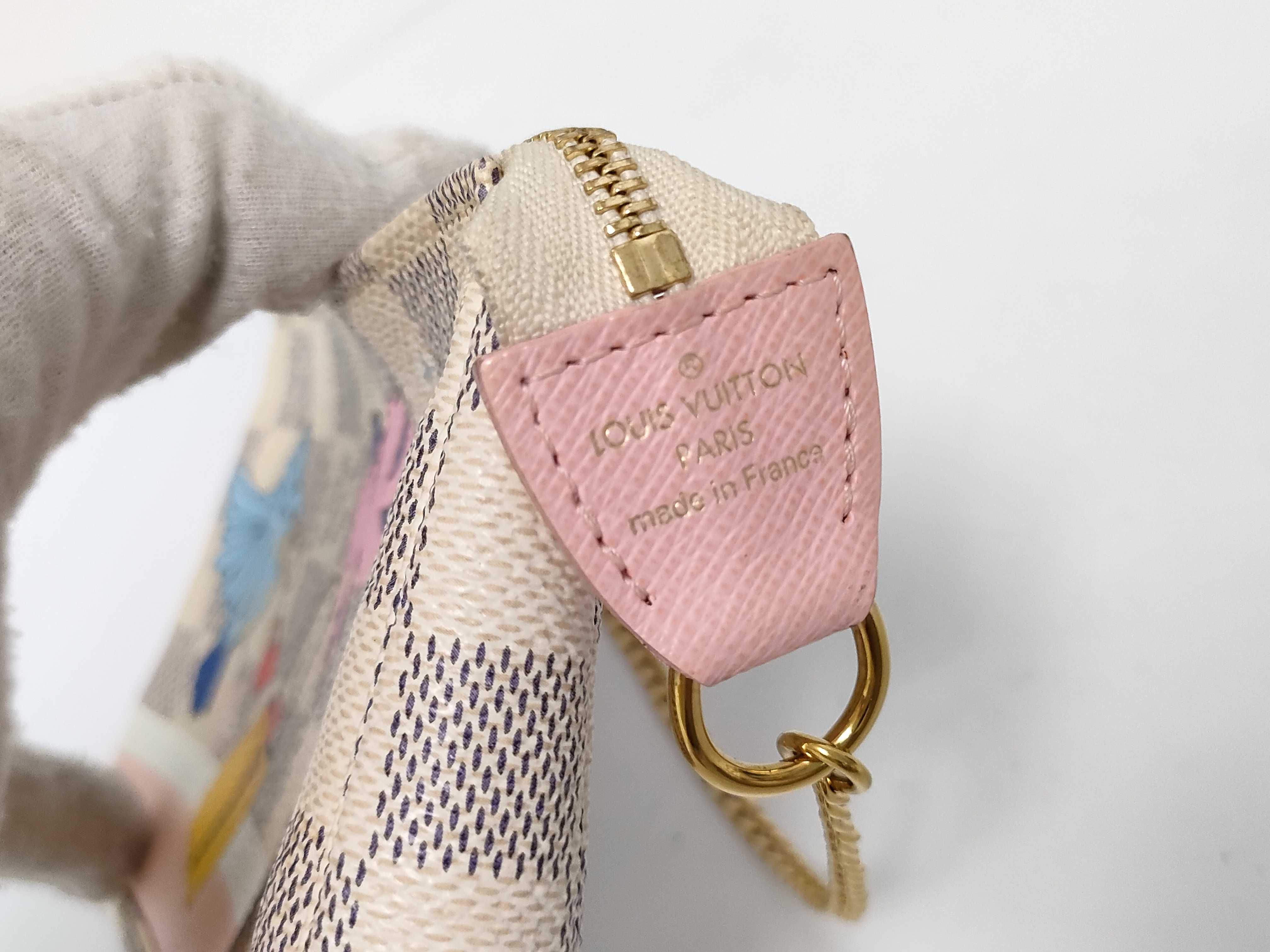 Damier Azur Louis Vuitton Damier Mini Pouch — view 5