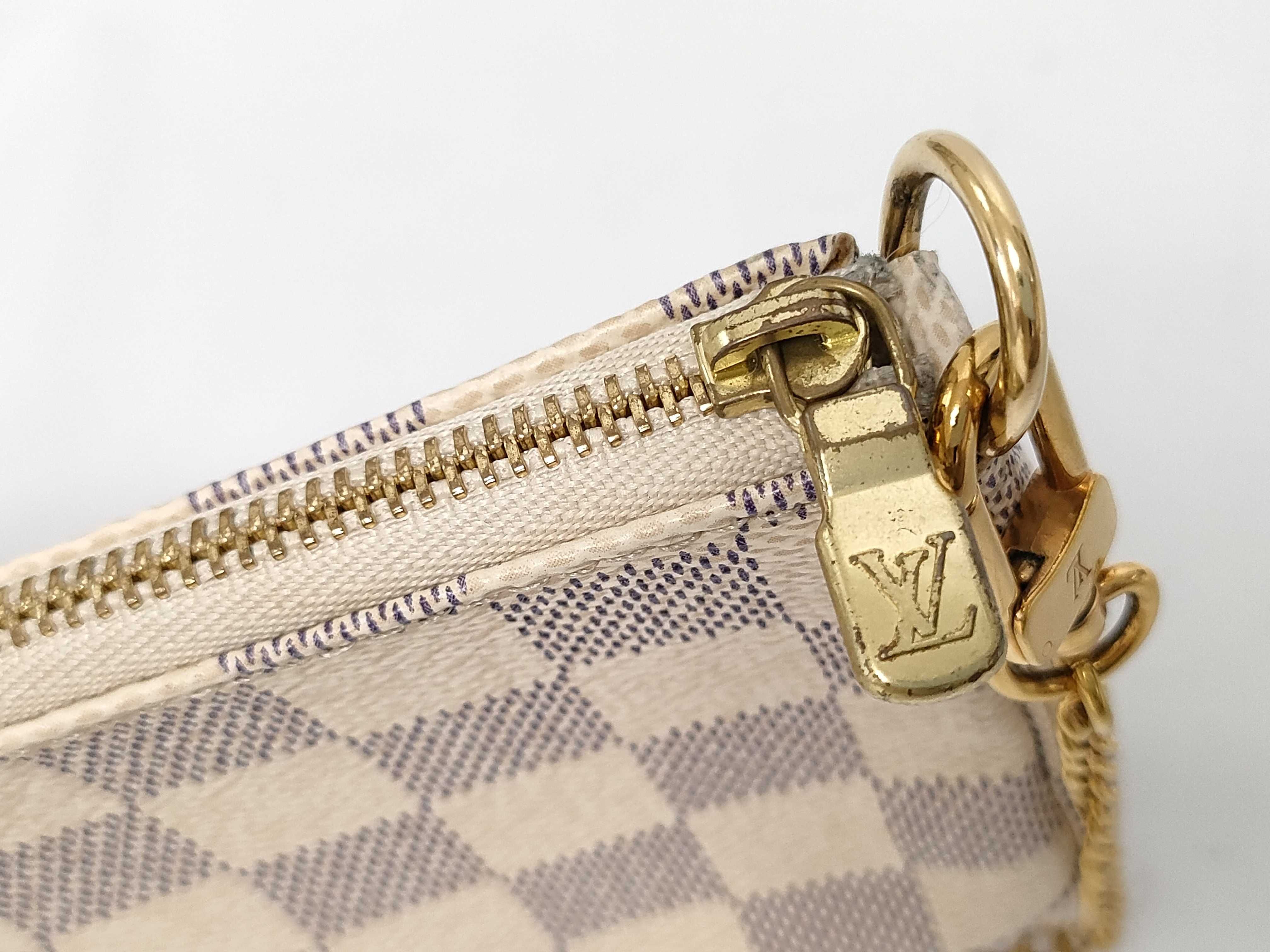 Damier Azur Louis Vuitton Damier Mini Pouch — view 6