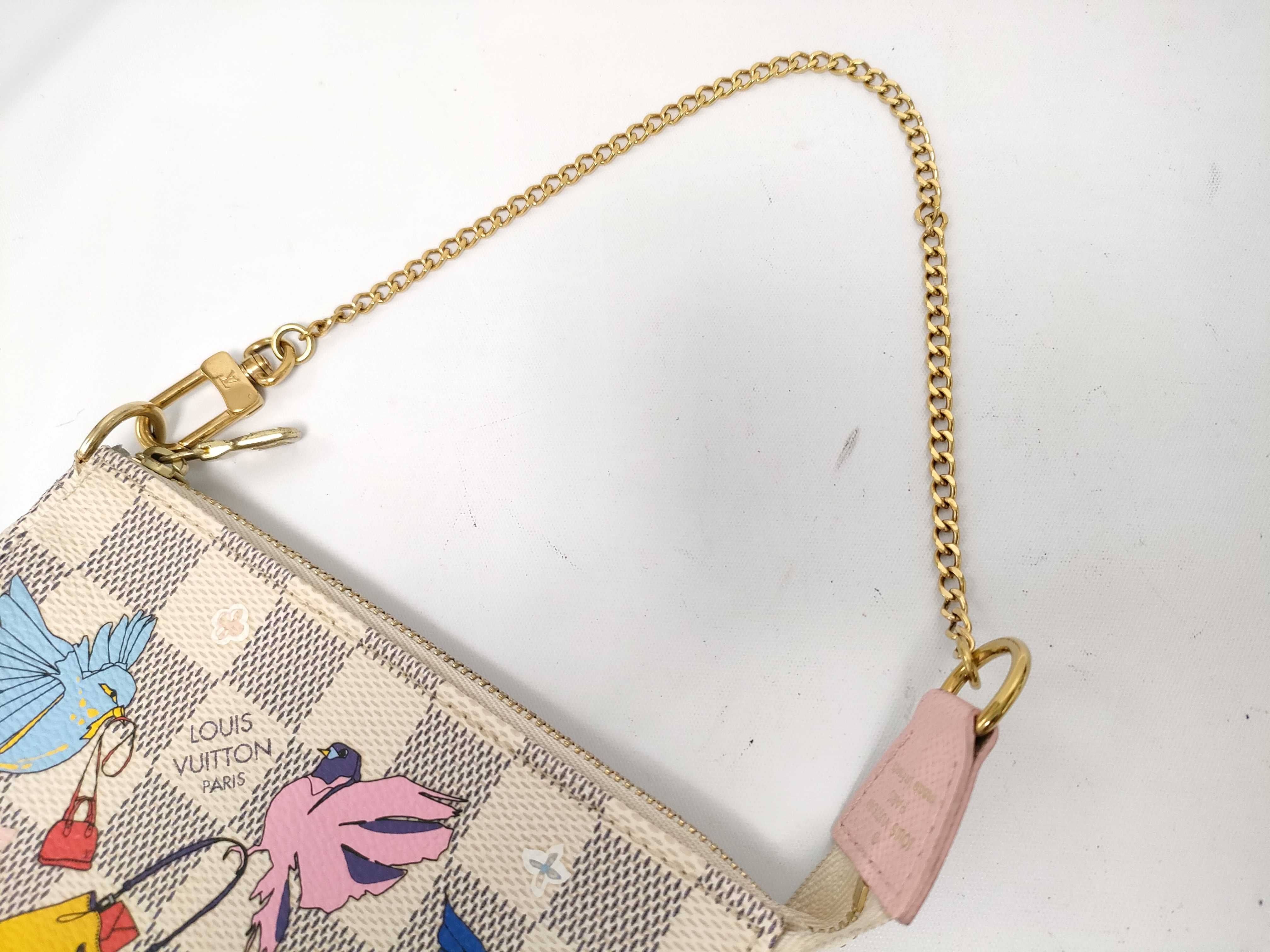 Damier Azur Louis Vuitton Damier Mini Pouch — view 7