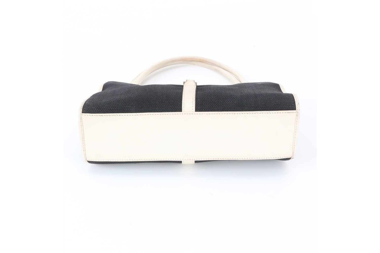 Jackie 002 1068 Leather Canvas Handbag — view 6