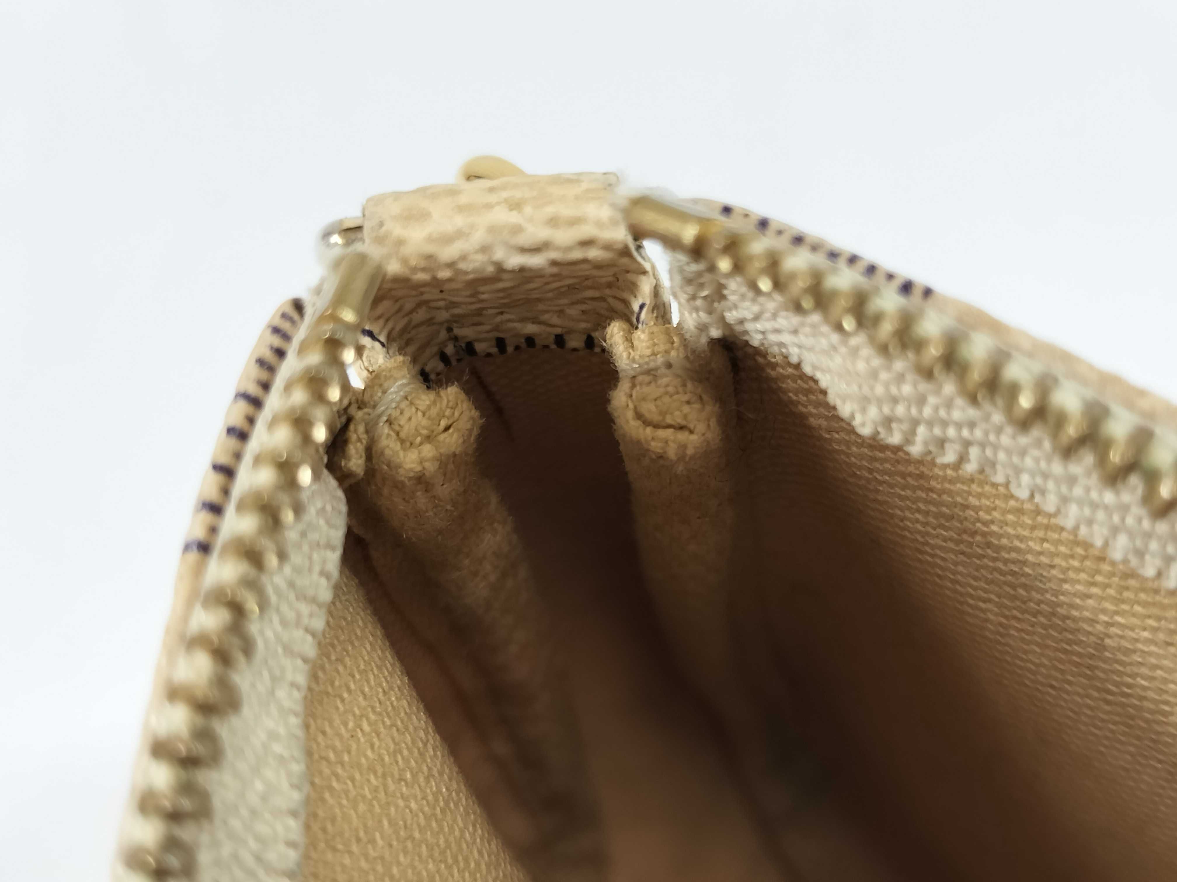 Damier Azur N58010 Mini Pochette Accessoires (Interior stains present) Handbag — view 9