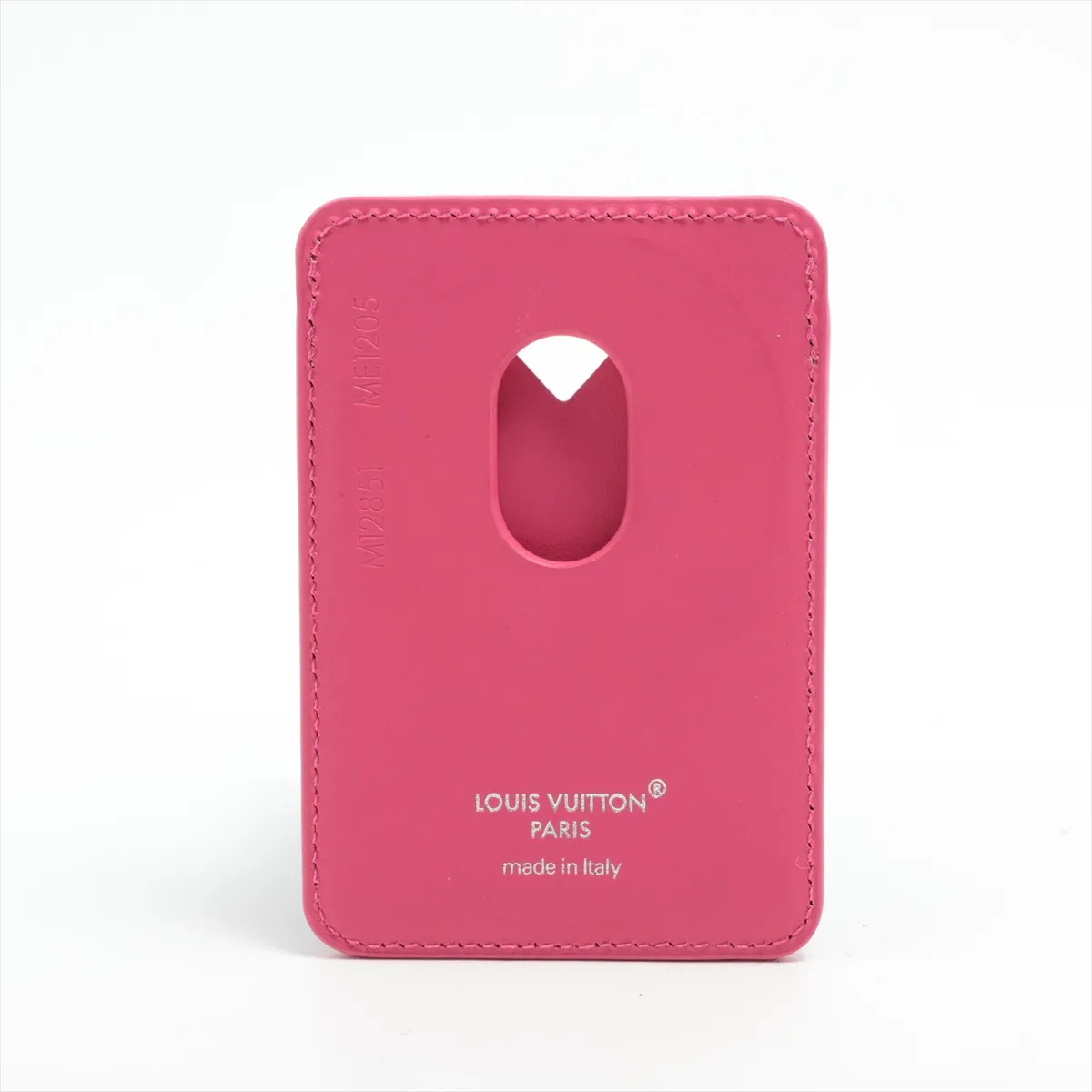 Monogram Macassar Portecartes Magnet M12851 ME1205 Pondicherry Pink Card Case — view 2