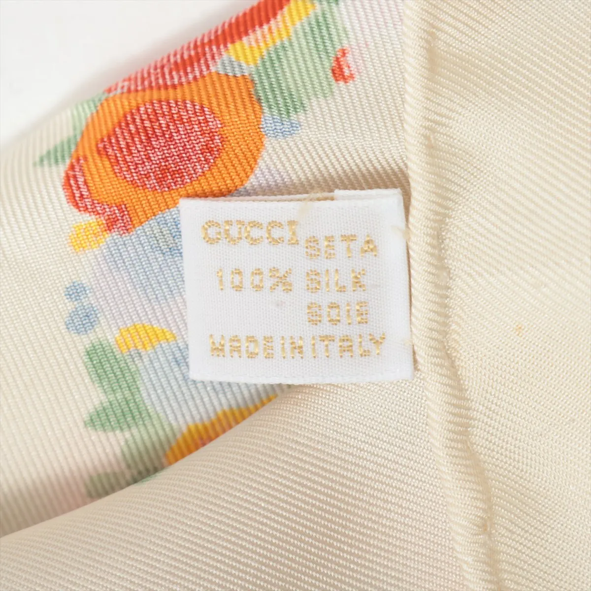 scarf, silk, ivory, — view 6