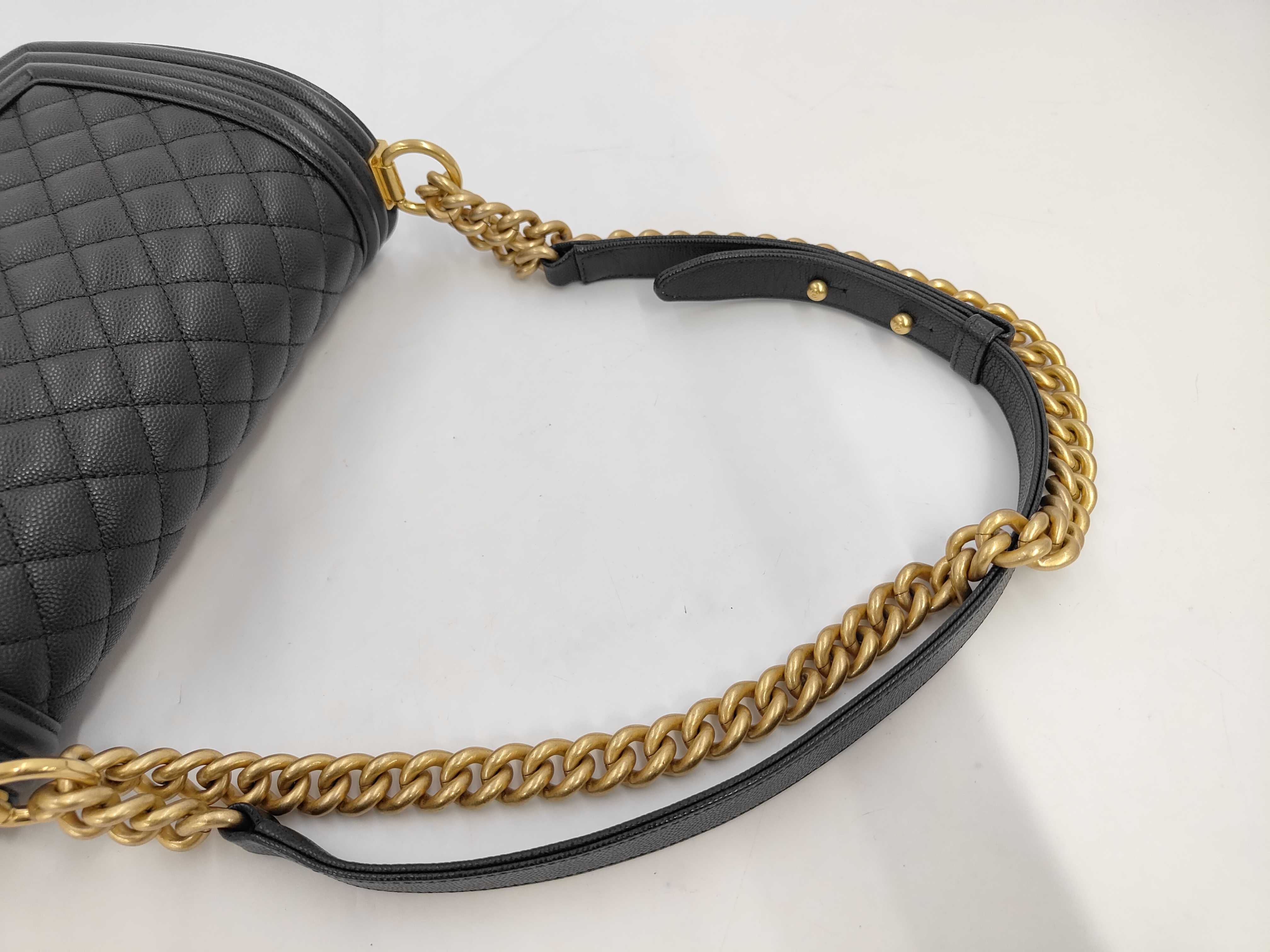 Boy Chanel Caviar Matelassé Shoulder Bag — view 5