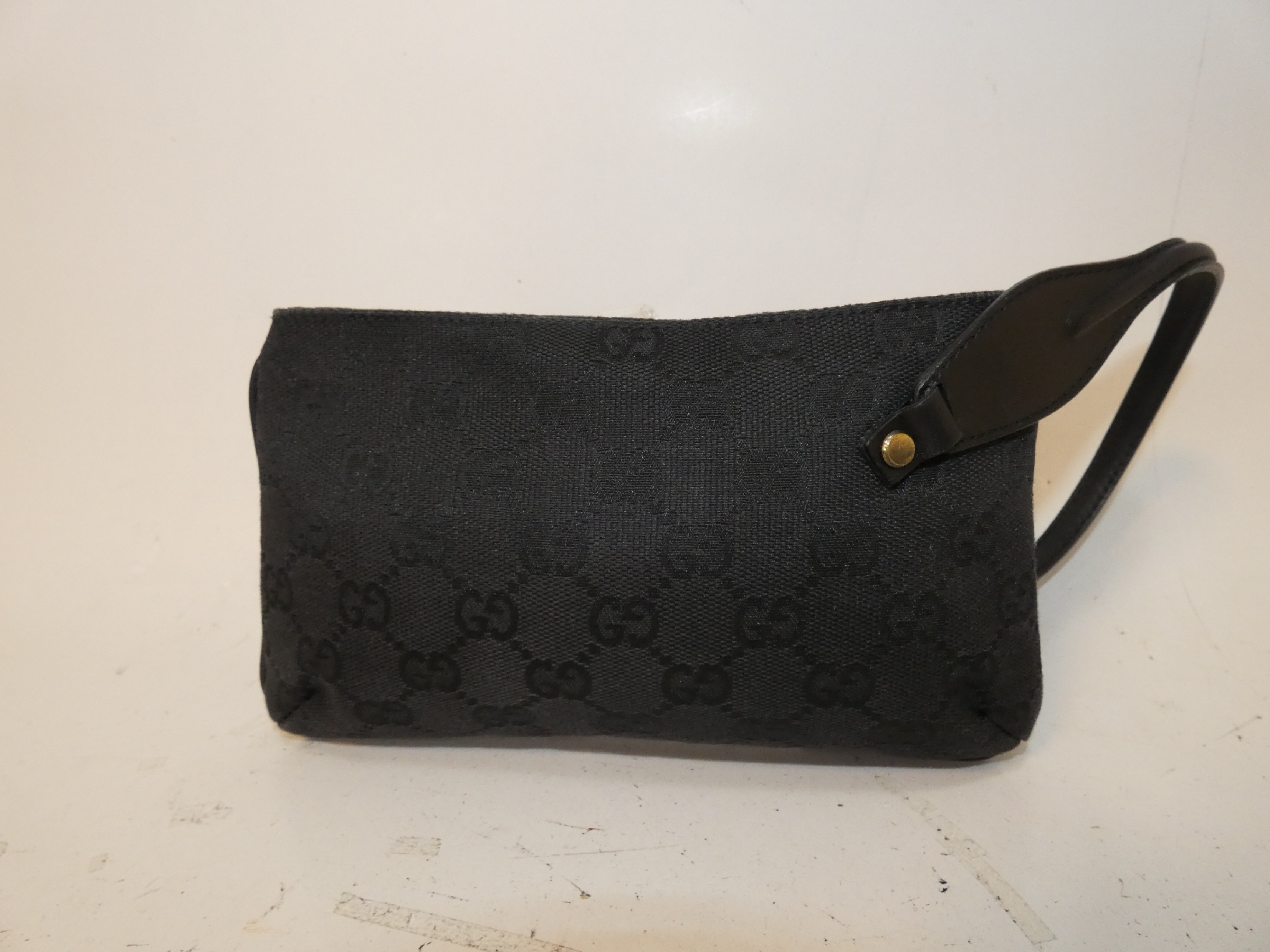 GG Canvas Black Turnlock Pouch — view 2