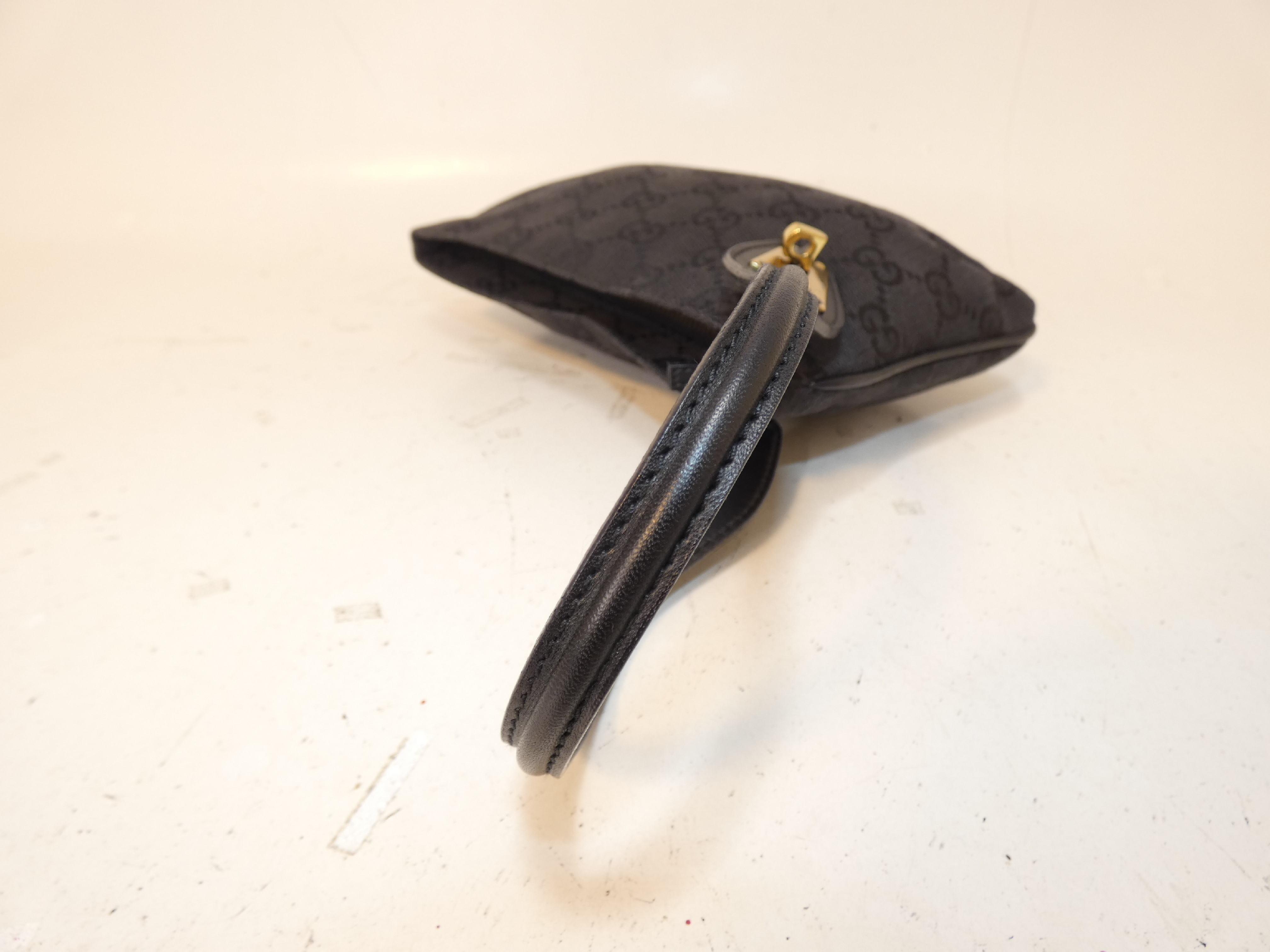 GG Canvas Black Turnlock Pouch — view 4