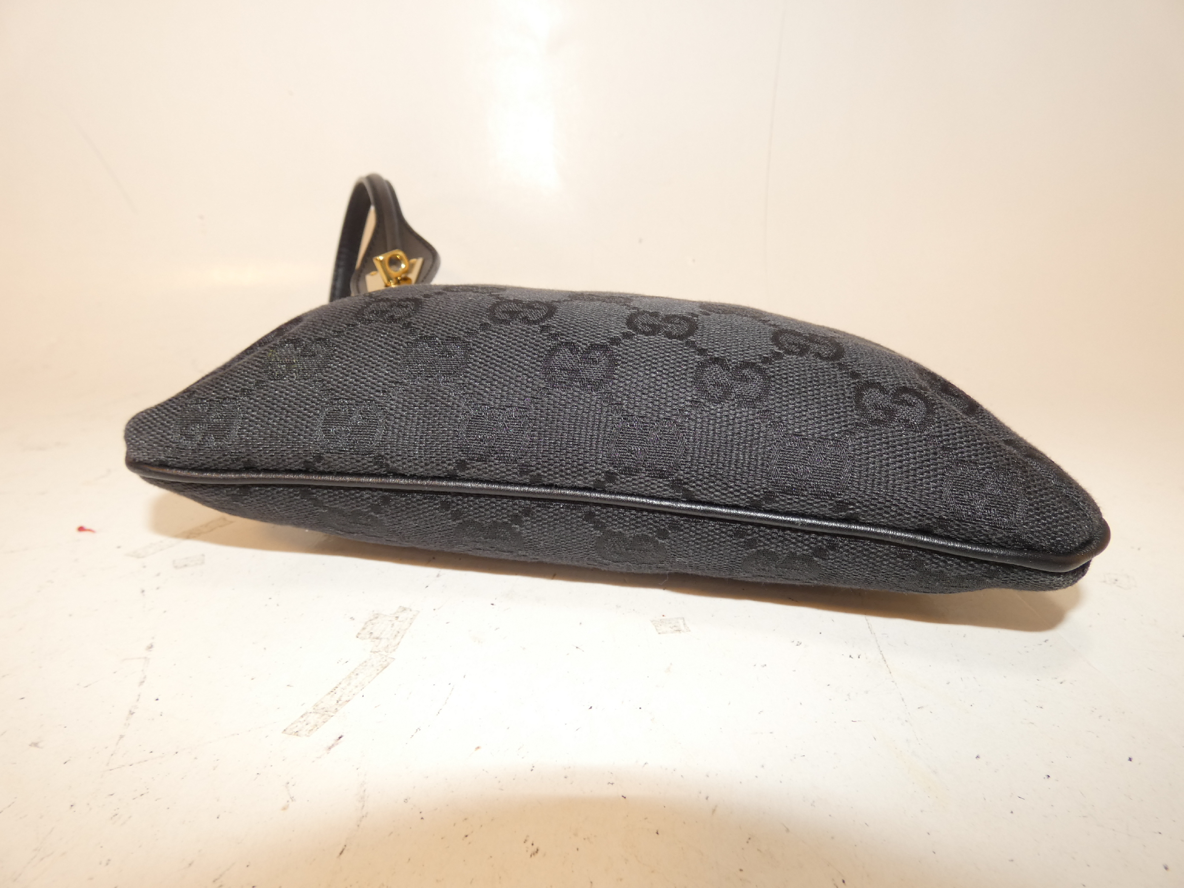 GG Canvas Black Turnlock Pouch — view 6