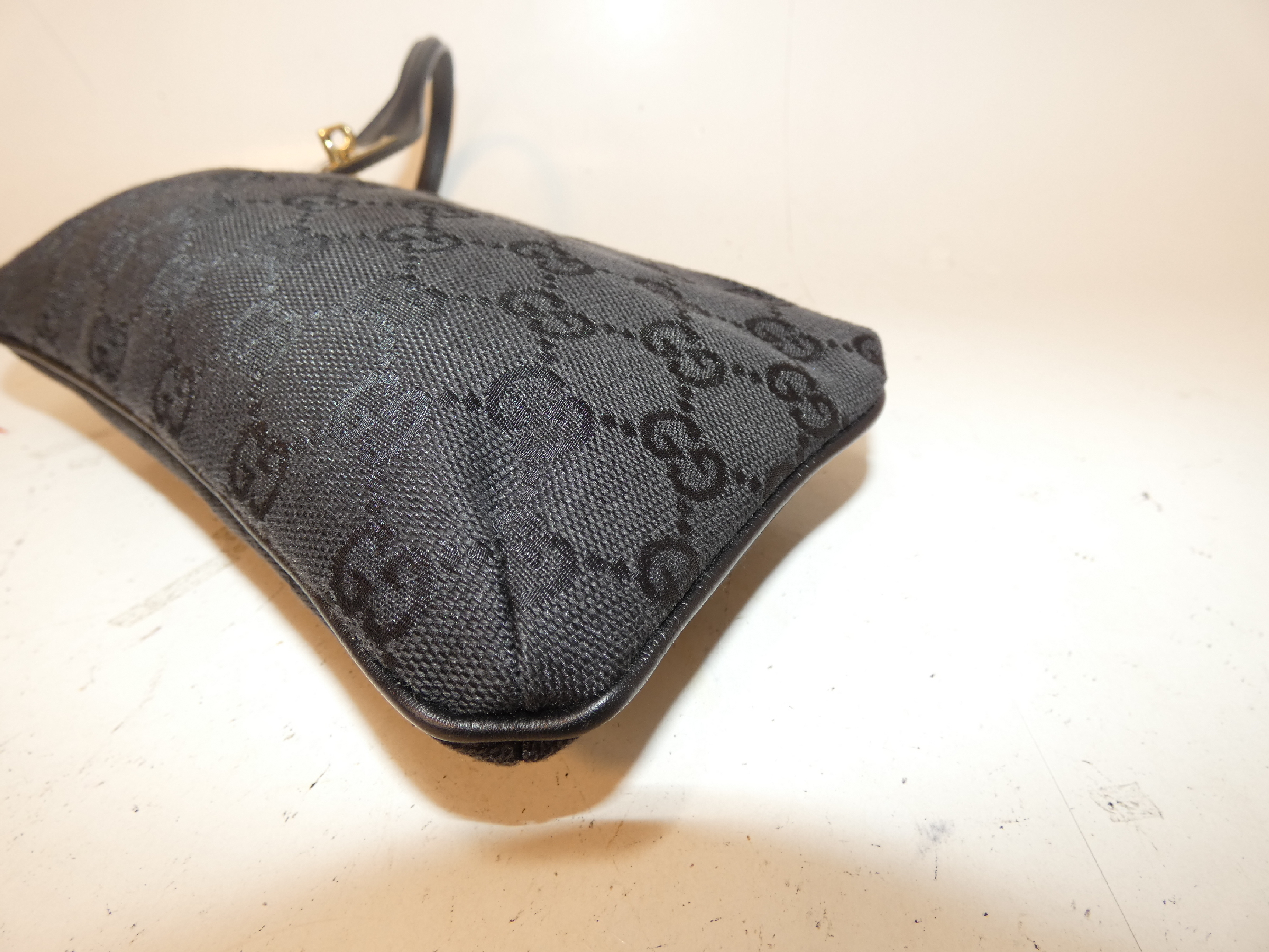 GG Canvas Black Turnlock Pouch — view 7