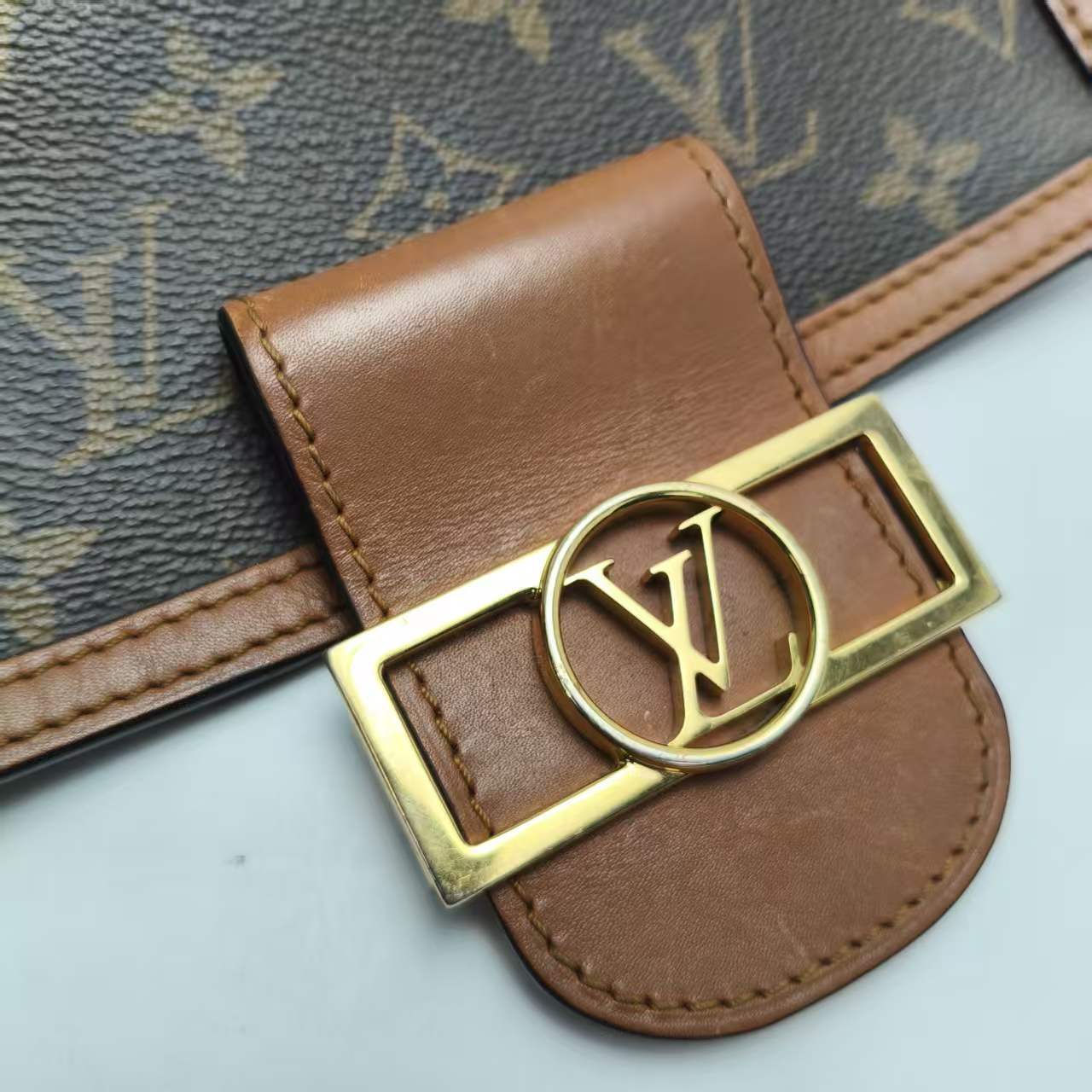 【*Shipped from: China*】LOUIS VUITTON Dauphiné PU Shoulder Bag — view 11