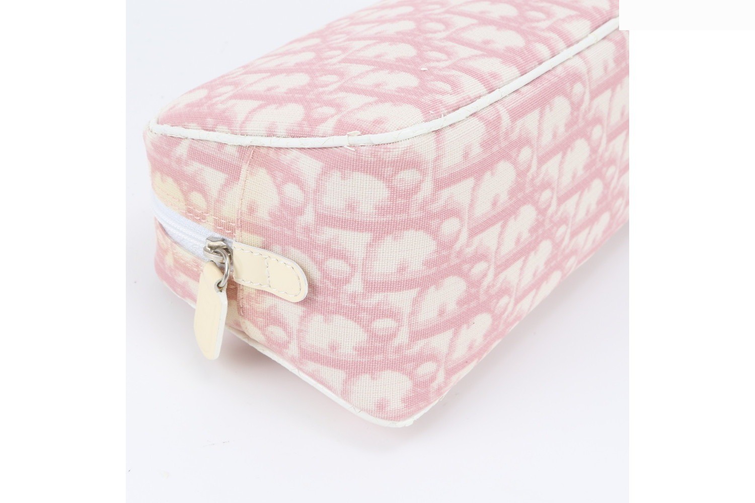 Trotter Leather Canvas Pouch Pink — view 3