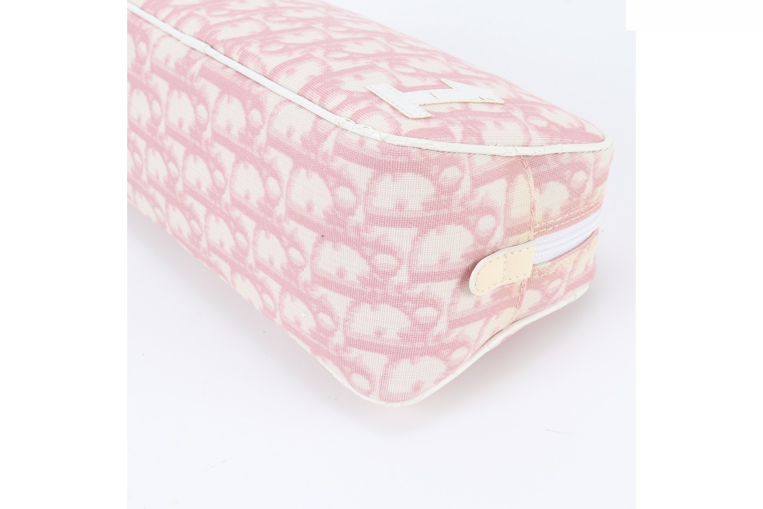 Trotter Leather Canvas Pouch Pink — view 4