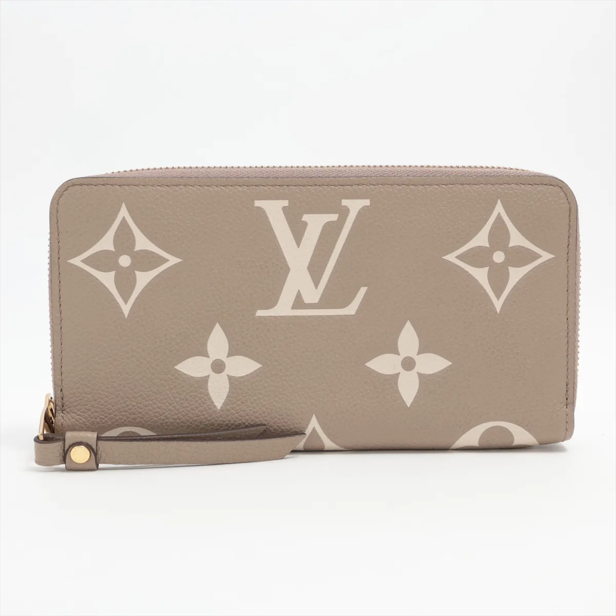 Bicolor Monogram Empreinte Zippy Wallet M69794 Tourtrell Crème Round Zip Wallet (RFID detected)