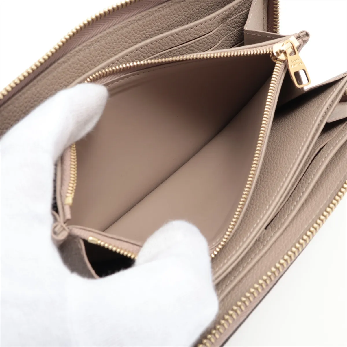Bicolor Monogram Empreinte Zippy Wallet M69794 Tourtrell Crème Round Zip Wallet (RFID detected) — view 10