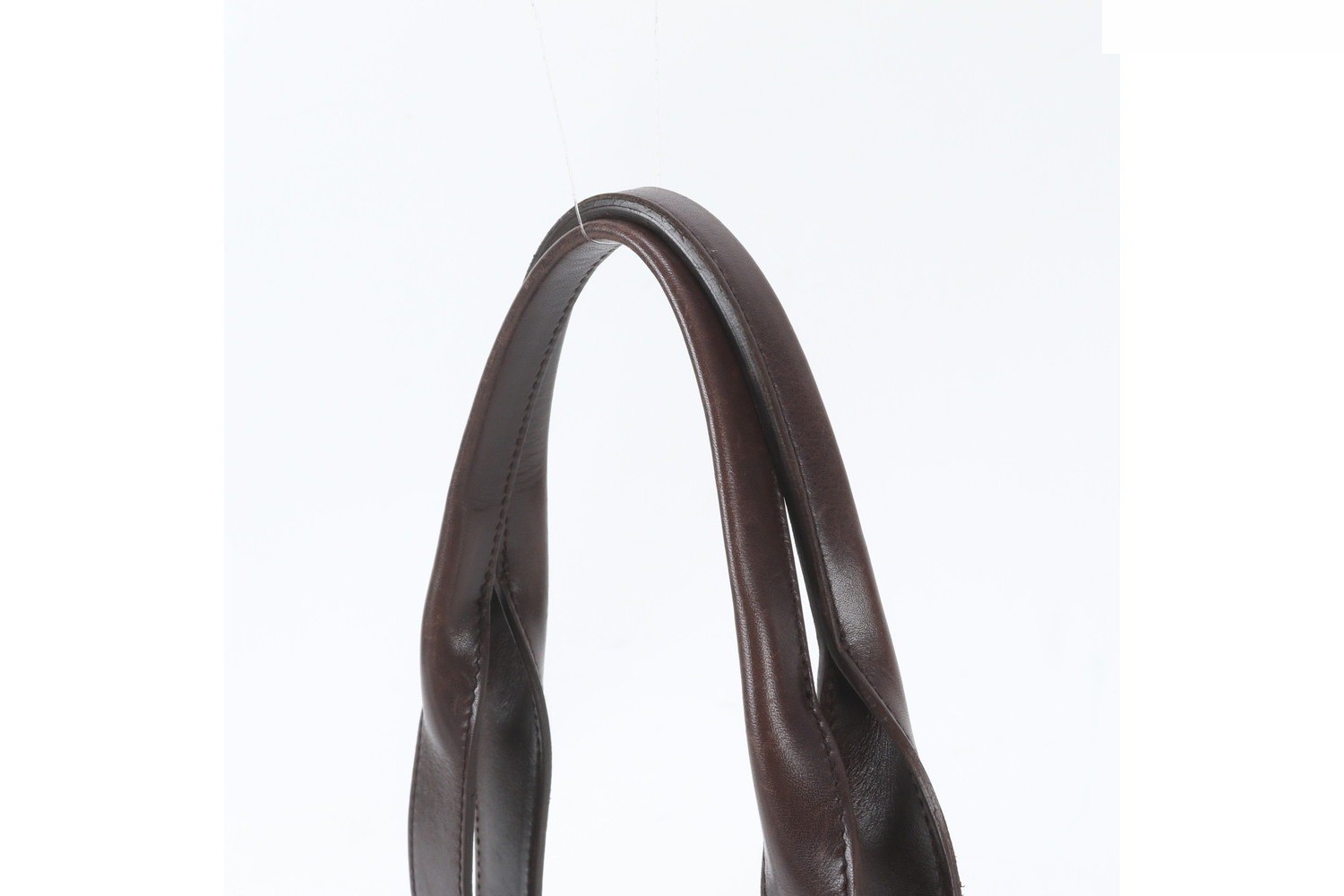 Leather tote bag, shoulder bag, handbag, brown — view 2