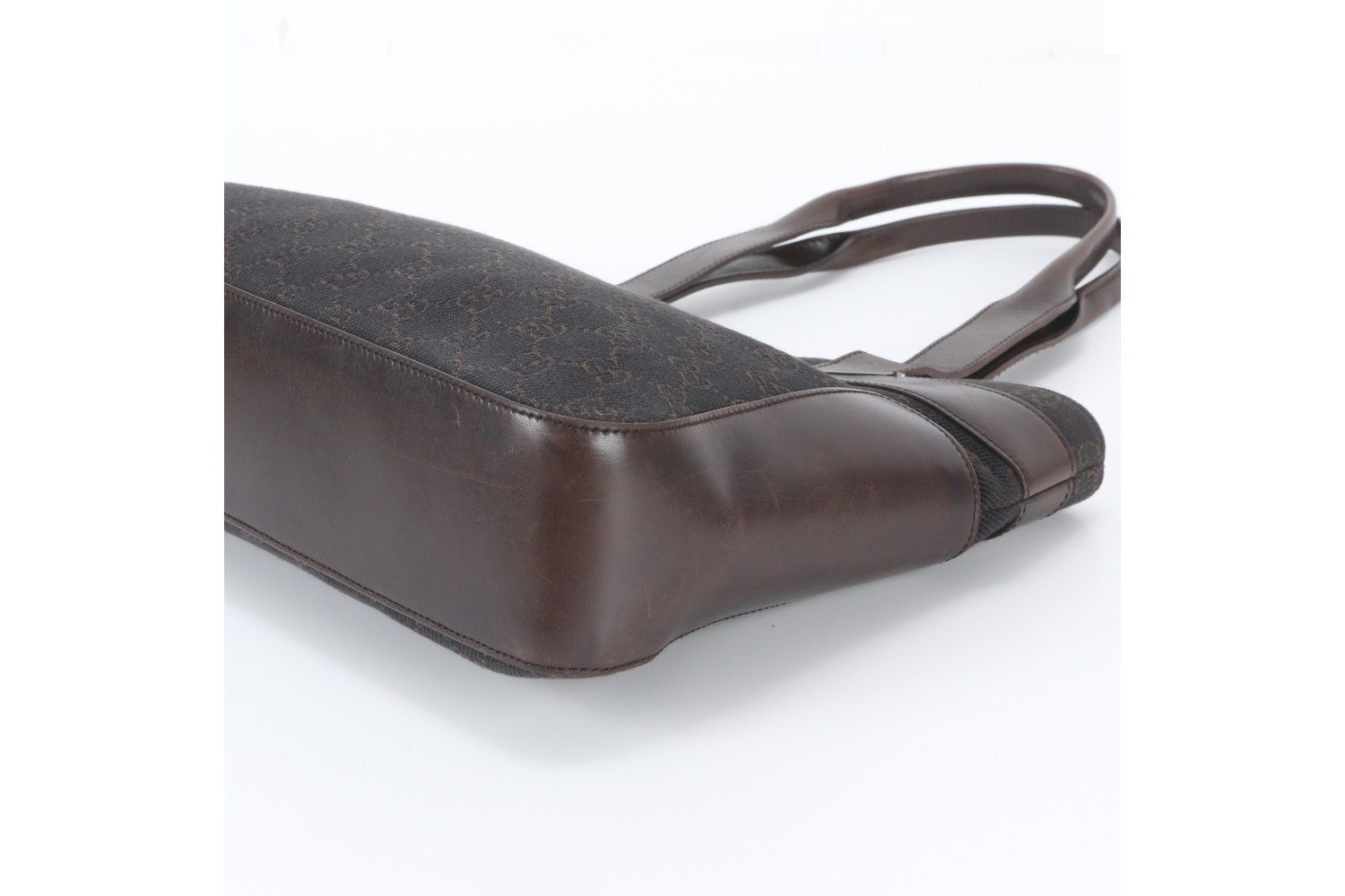Leather tote bag, shoulder bag, handbag, brown — view 4