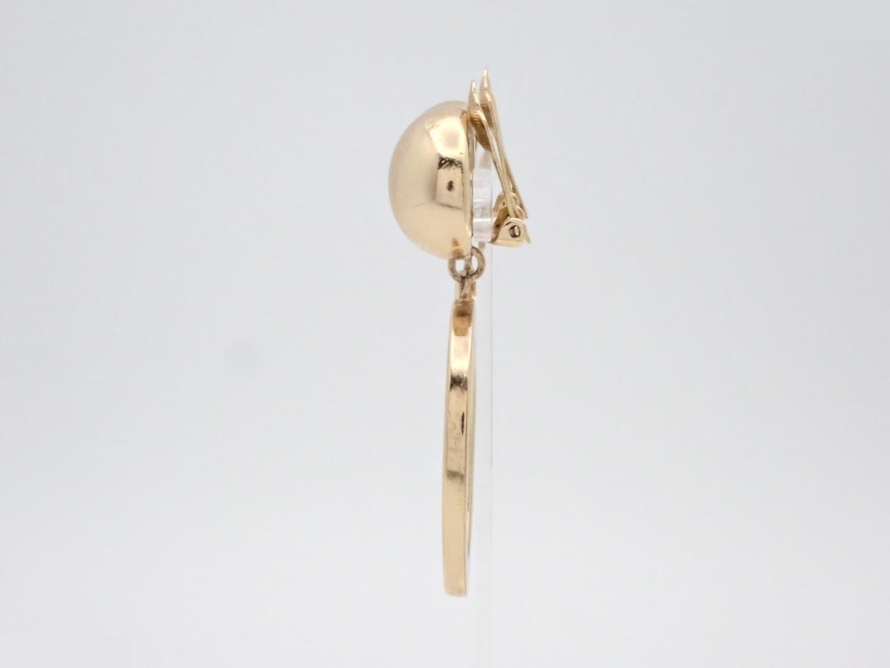 earrings, gold, large — view 3