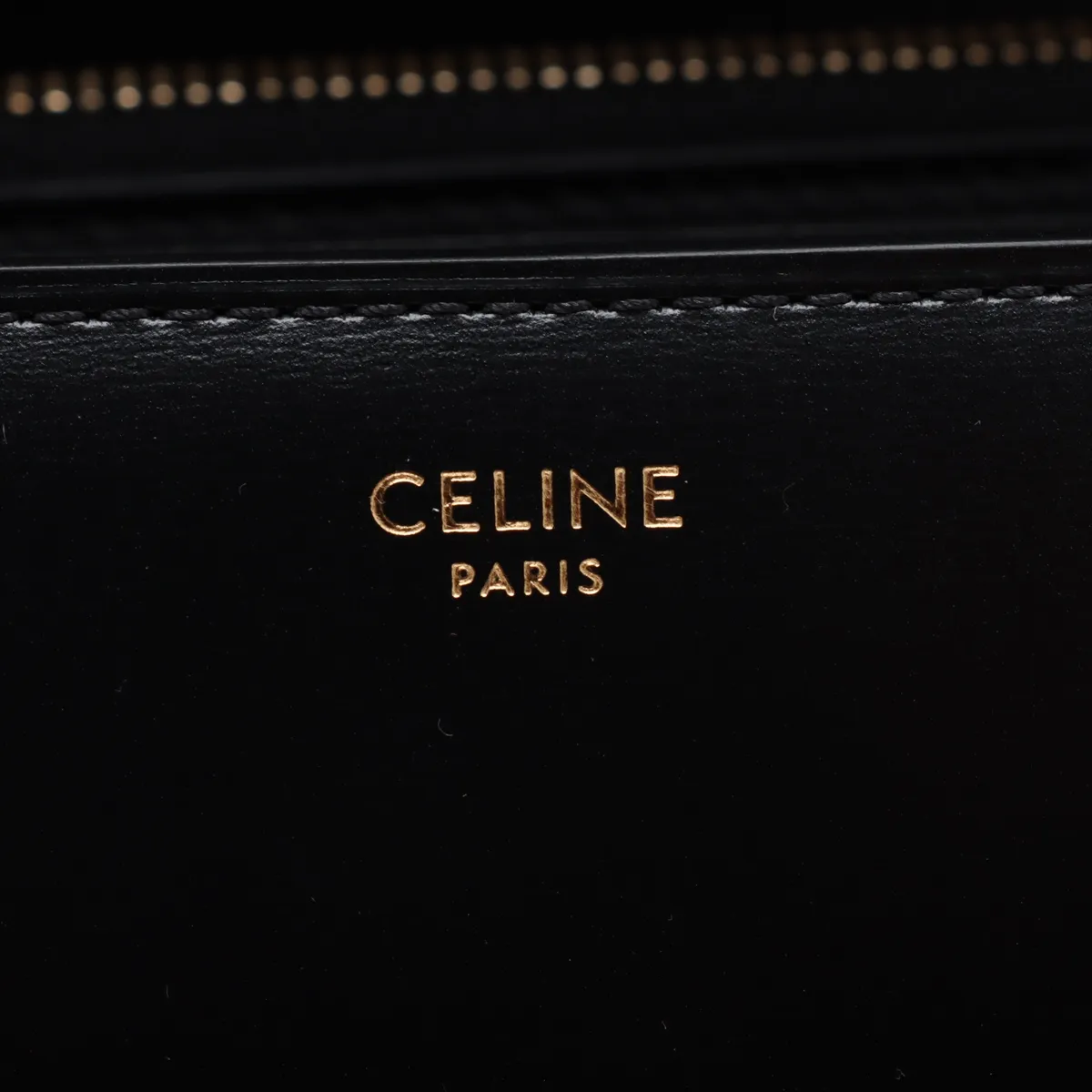 Classic Box Leather Shoulder Bag Black — view 11