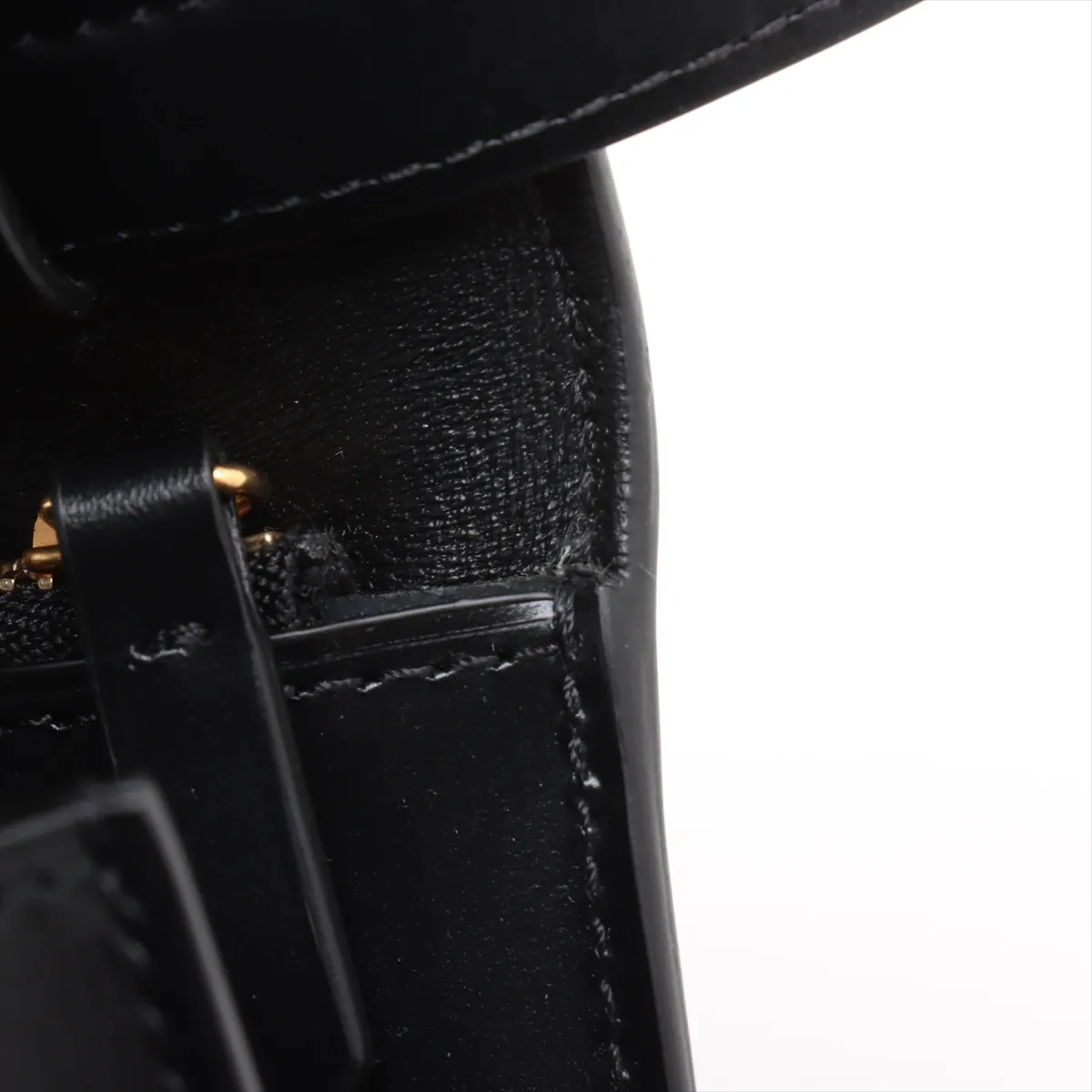 Classic Box Leather Shoulder Bag Black — view 12