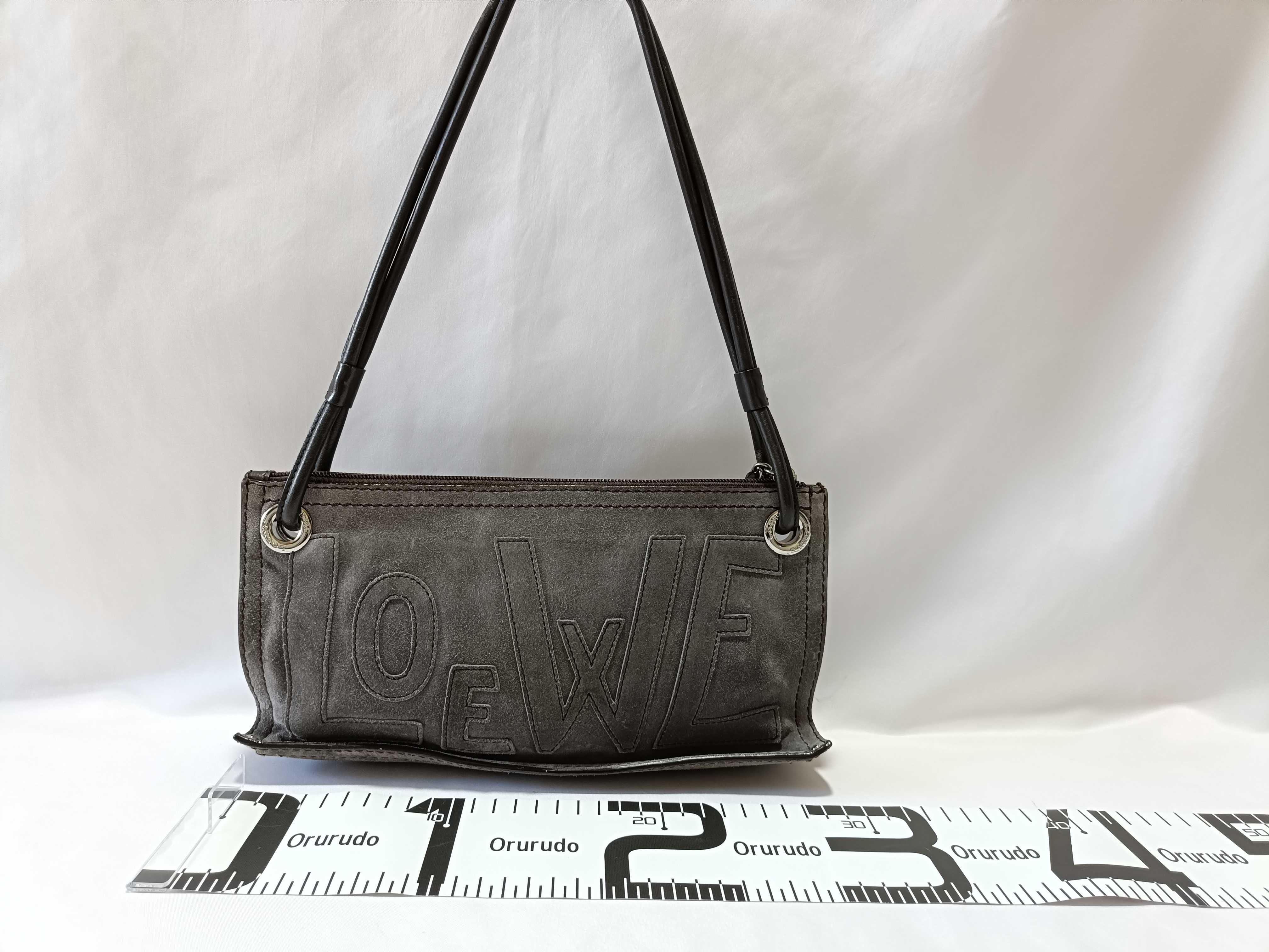 Anagram Suede One-Shoulder Handbag — view 2