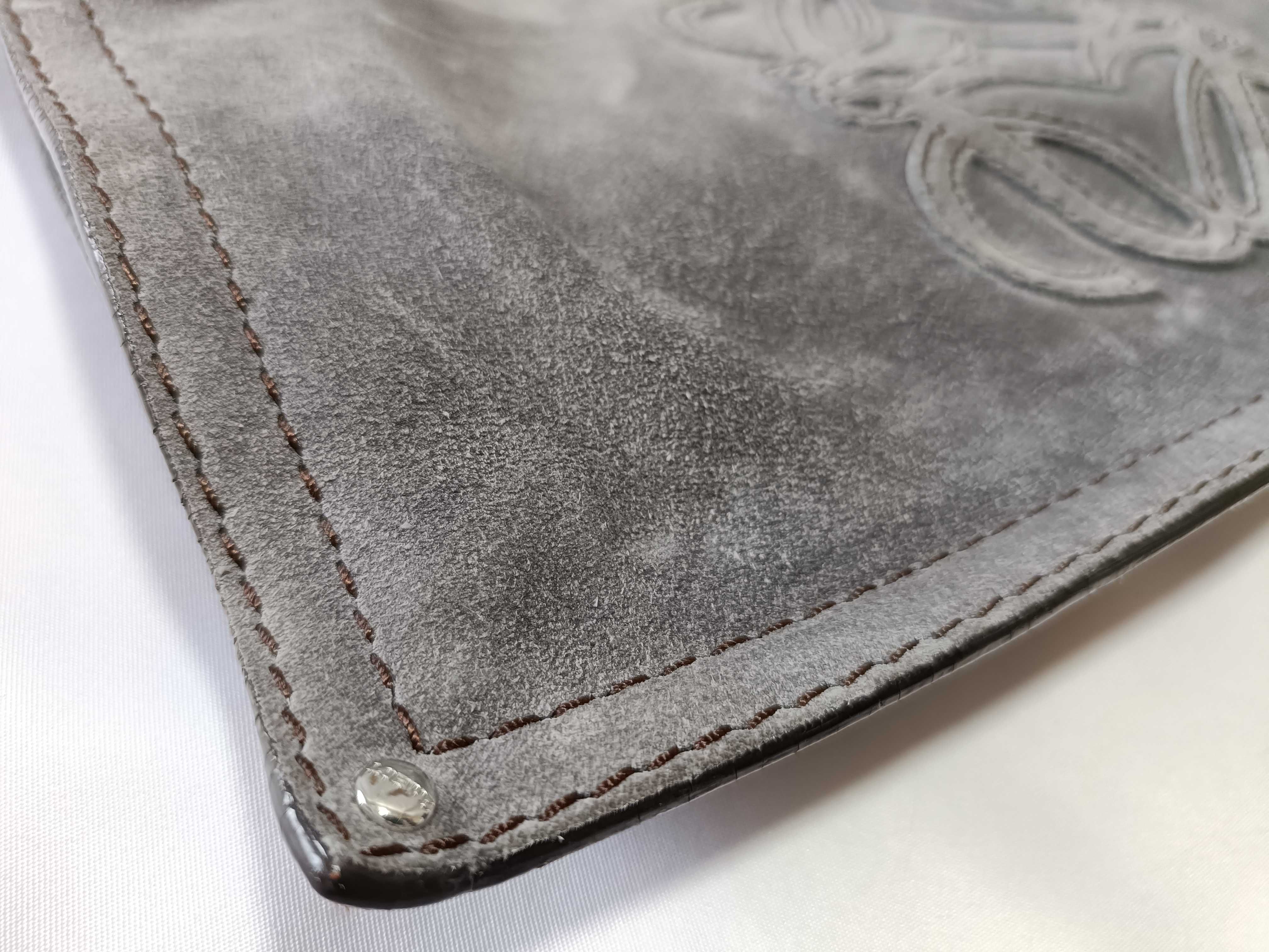 Anagram Suede One-Shoulder Handbag — view 14