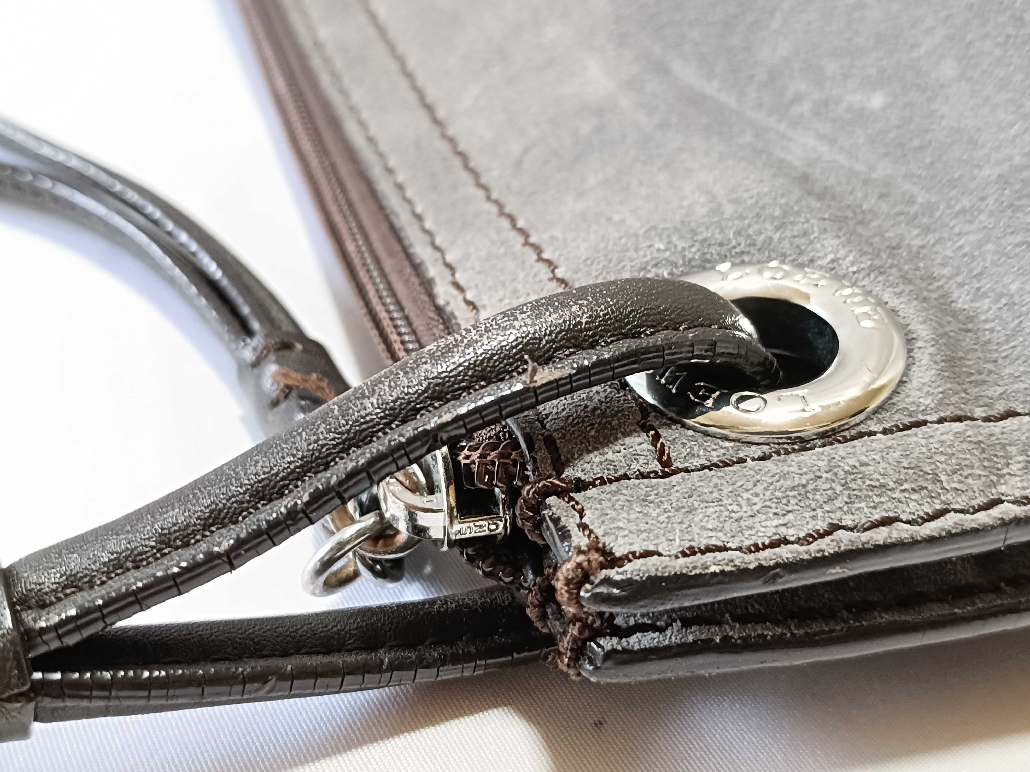 Anagram Suede One-Shoulder Handbag — view 5