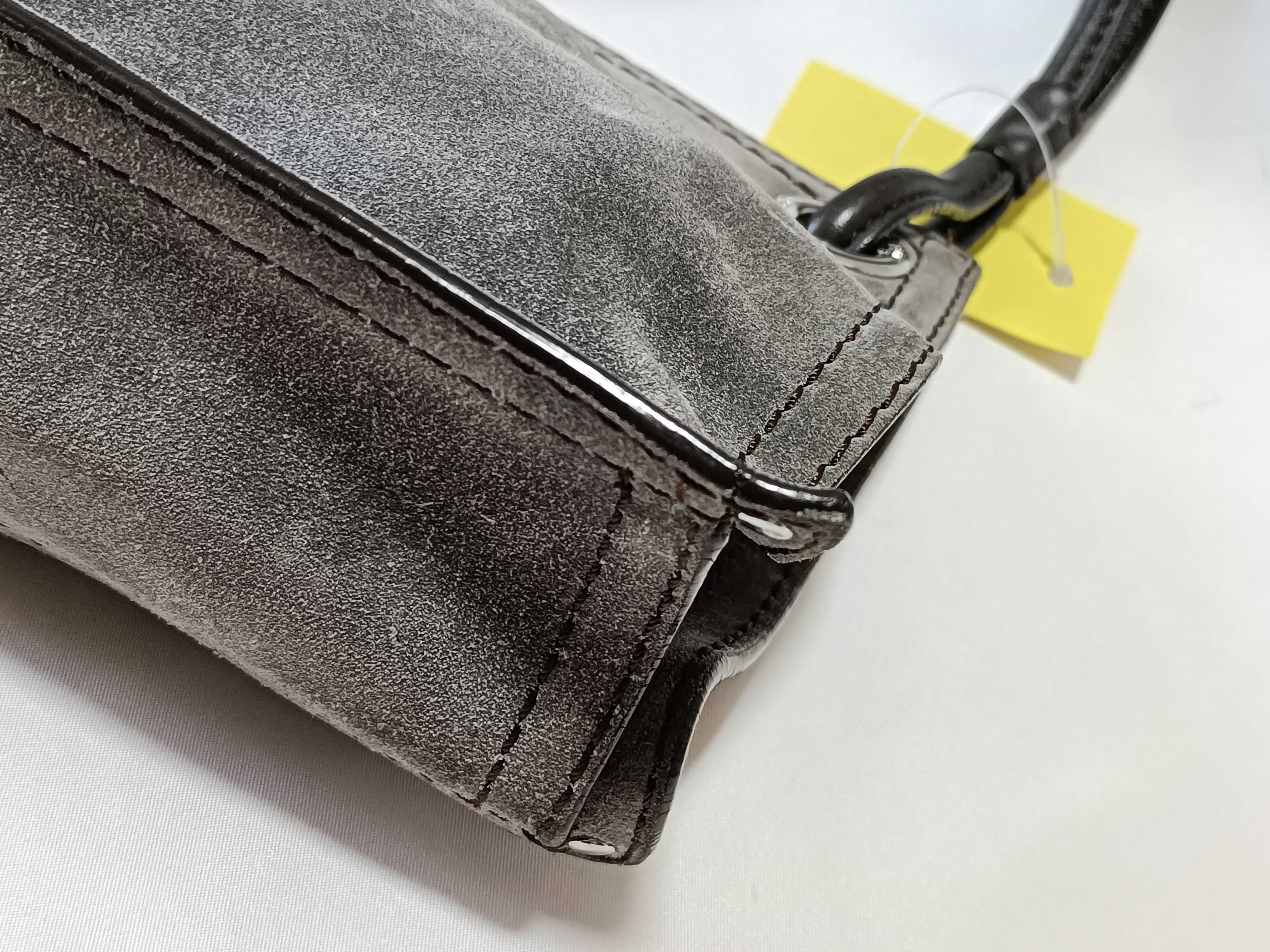 Anagram Suede One-Shoulder Handbag — view 6