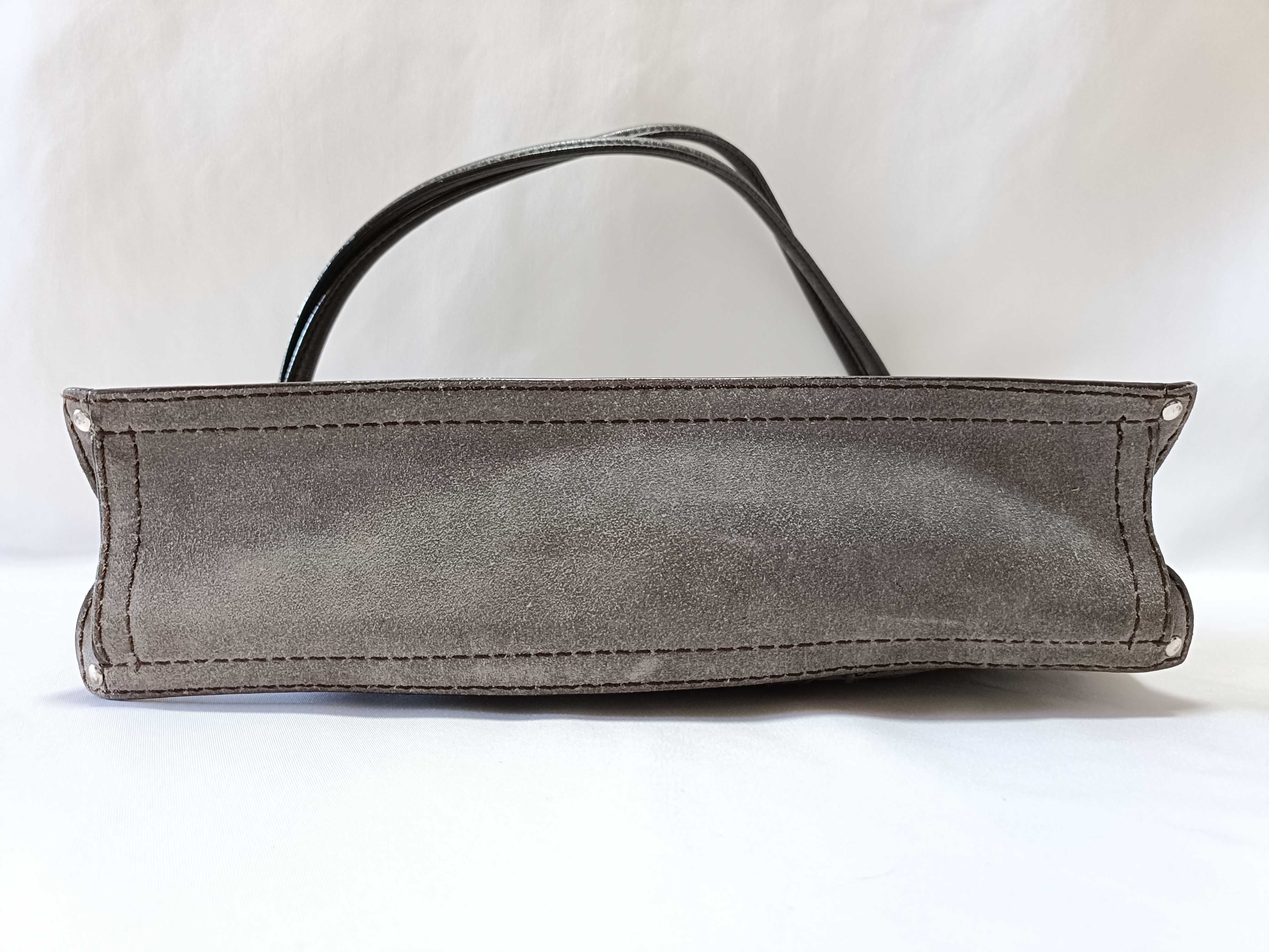 Anagram Suede One-Shoulder Handbag — view 7