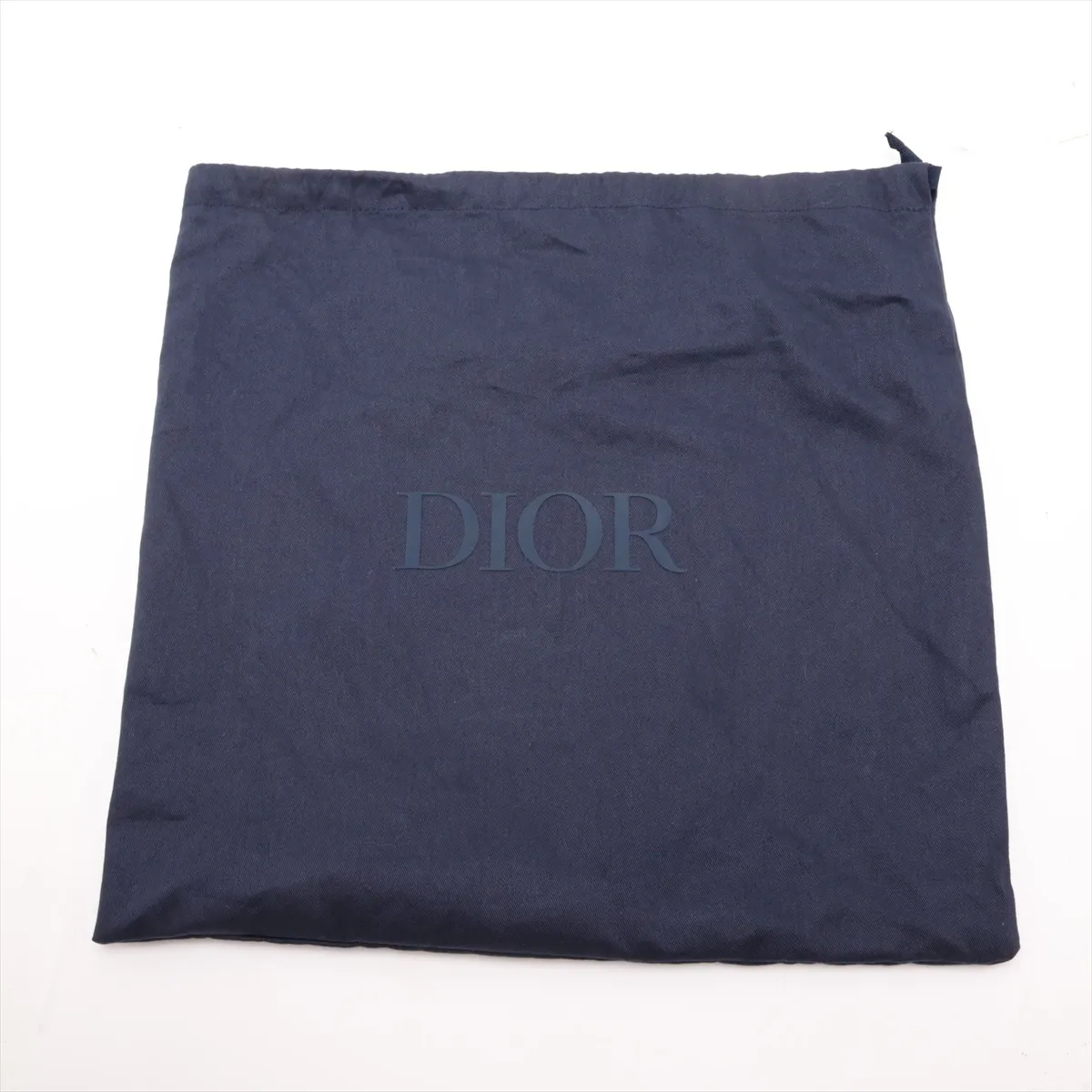 Oblique Gallop Canvas x Leather Shoulder Bag, Navy — view 9