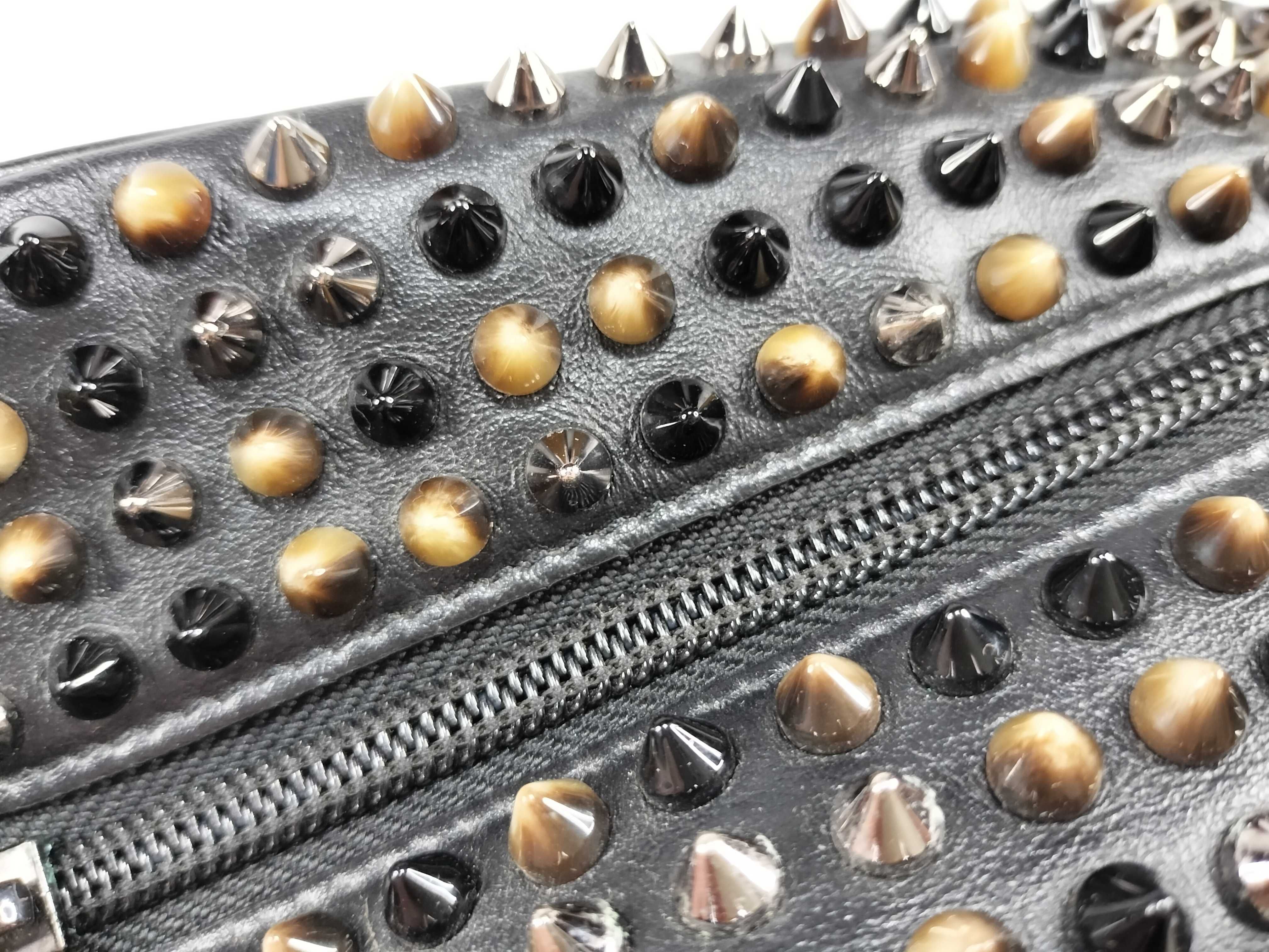 Blaster Studded Clutch Bag, Black — view 6