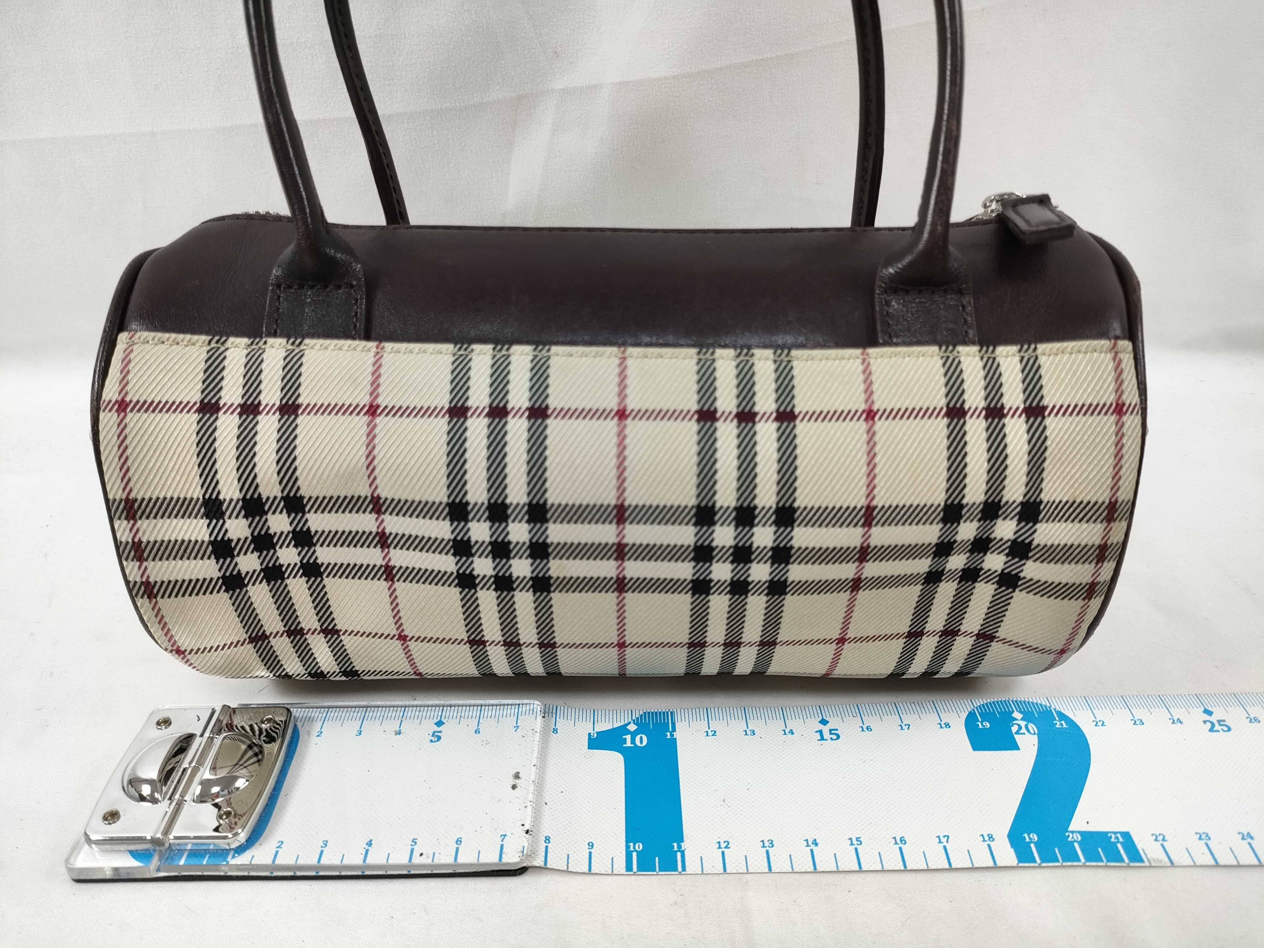 Nova Check Canvas Leather Mini Handbag — view 2