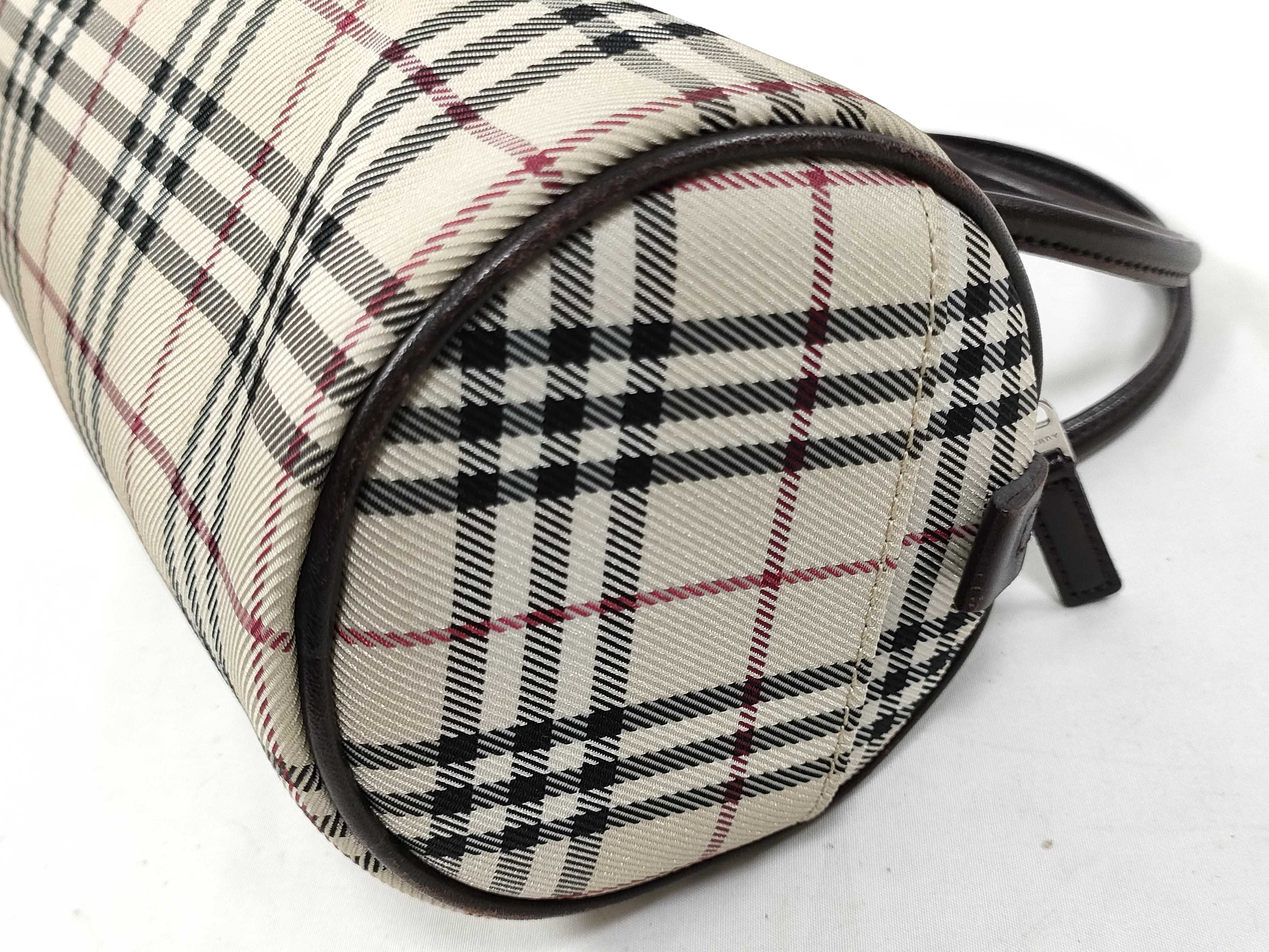 Nova Check Canvas Leather Mini Handbag — view 13