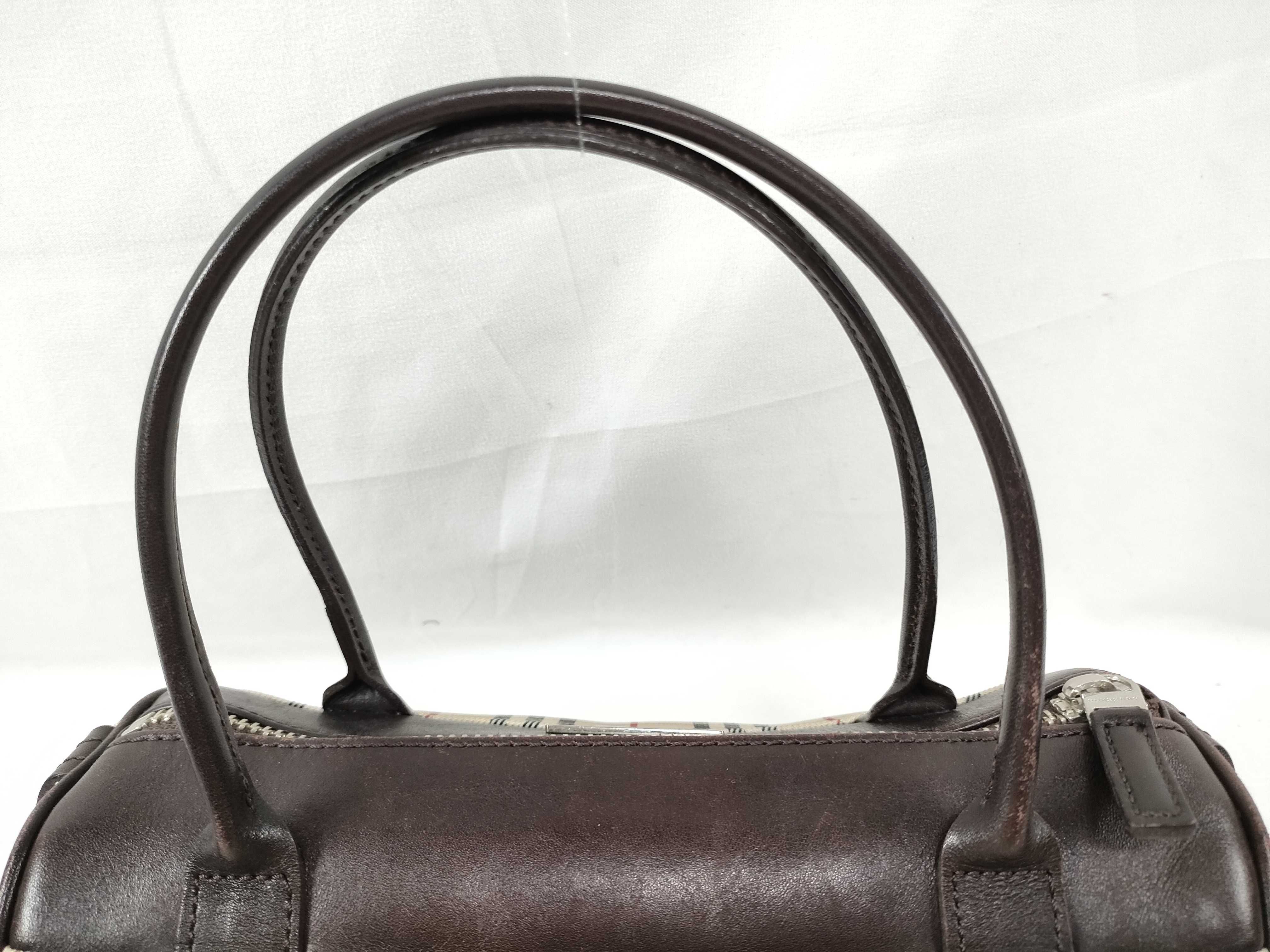 Nova Check Canvas Leather Mini Handbag — view 3