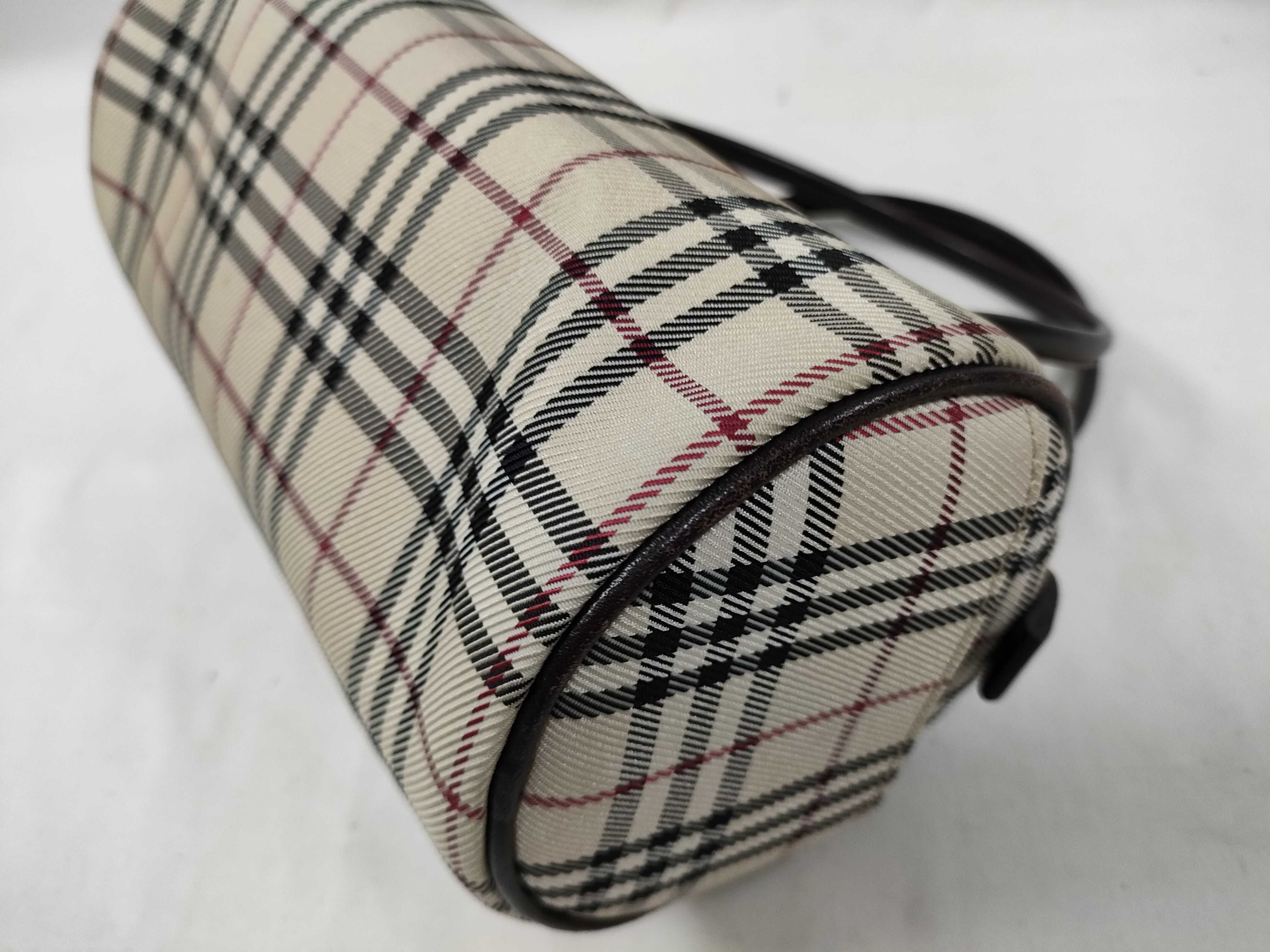 Nova Check Canvas Leather Mini Handbag — view 8