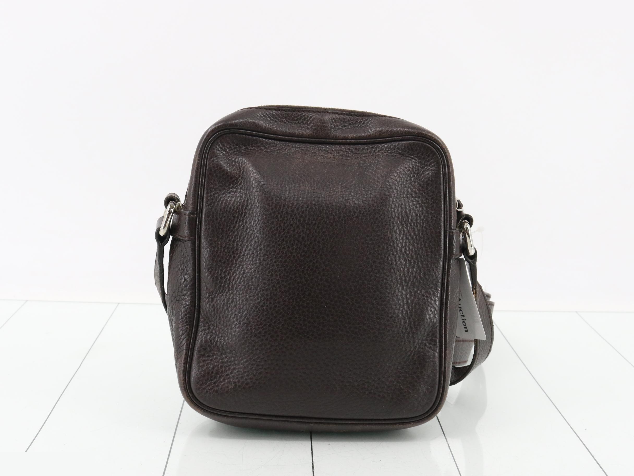 Leather shoulder bag, brown — view 2