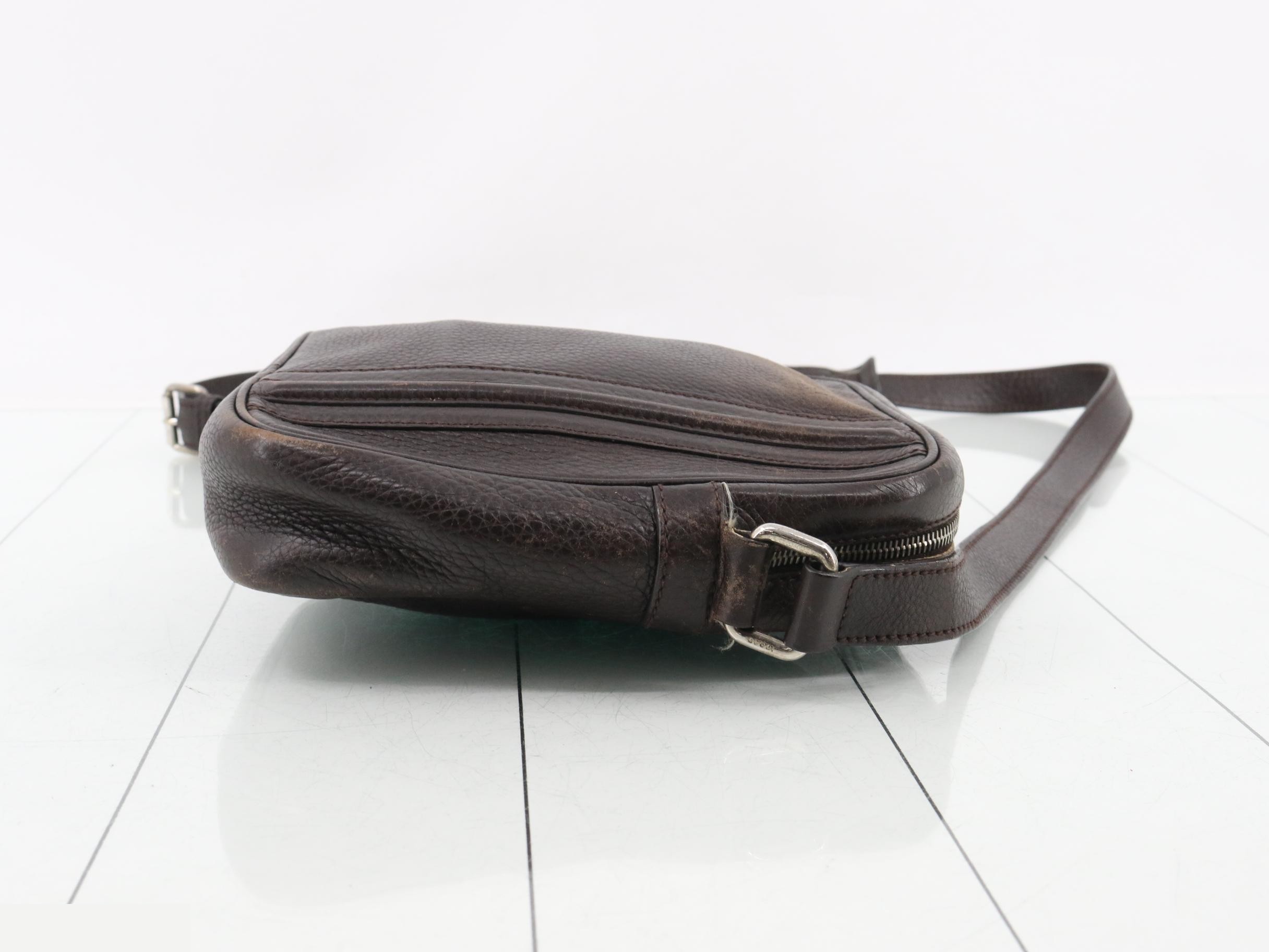 Leather shoulder bag, brown — view 3