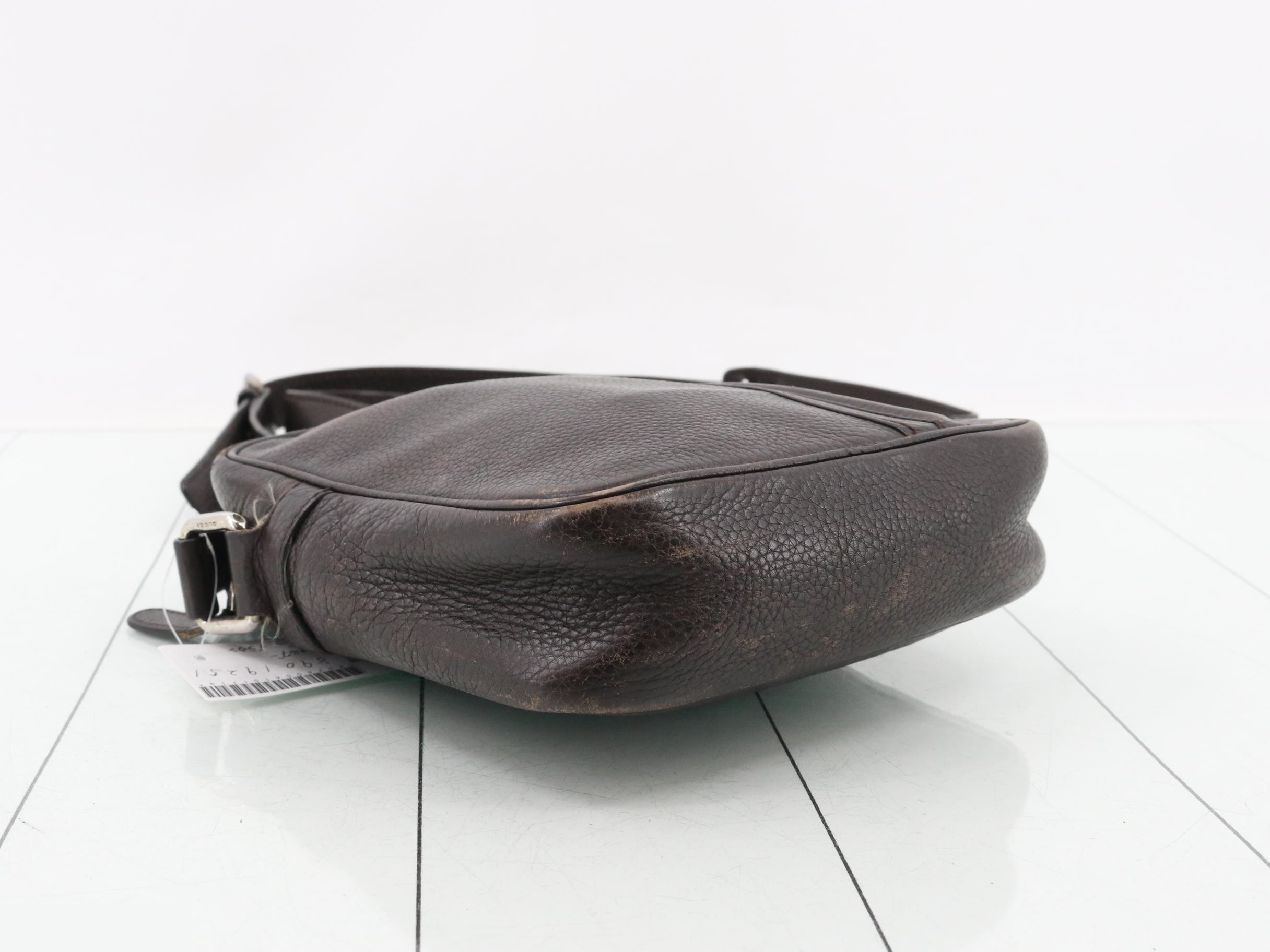 Leather shoulder bag, brown — view 5