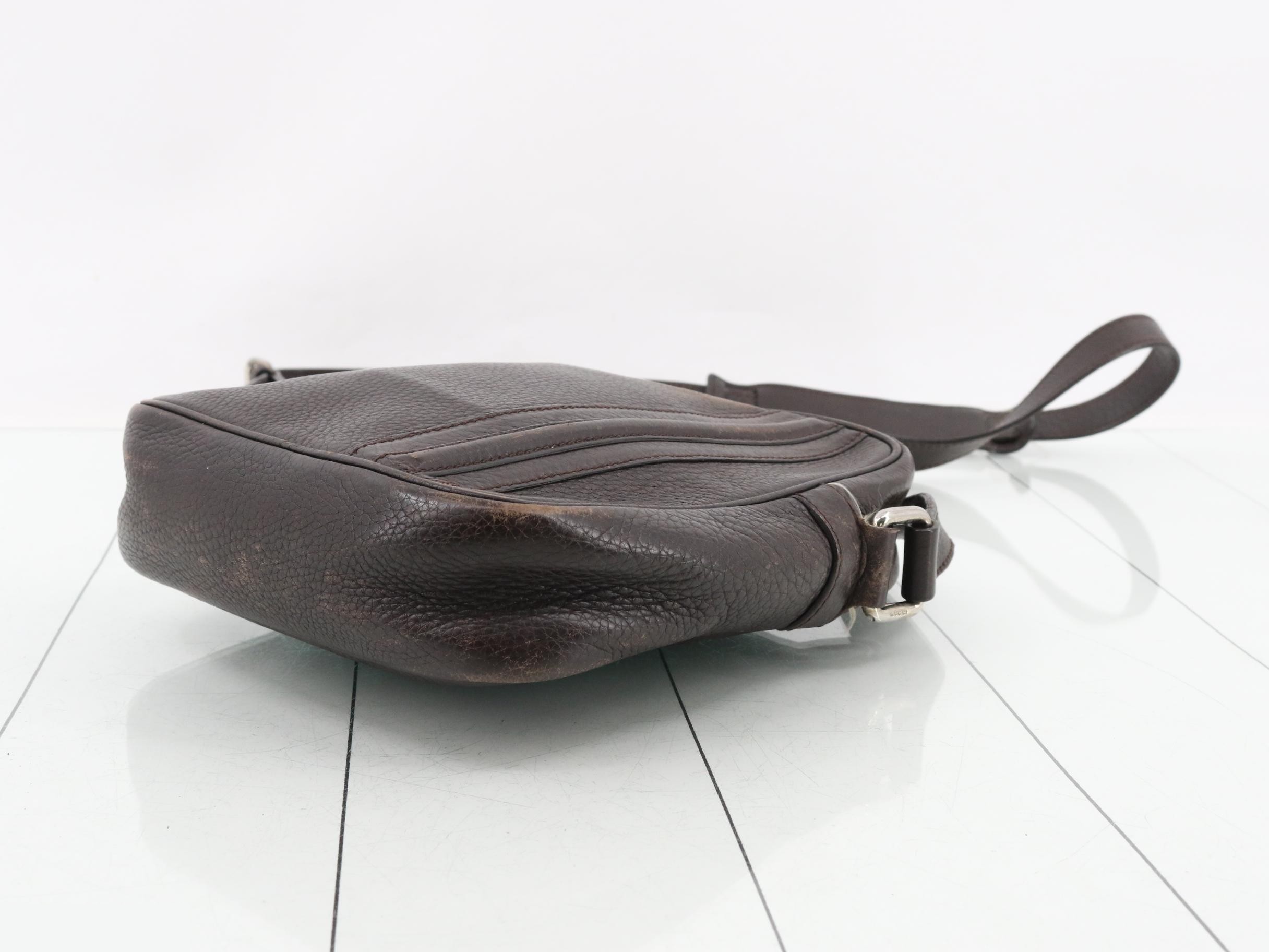 Leather shoulder bag, brown — view 6