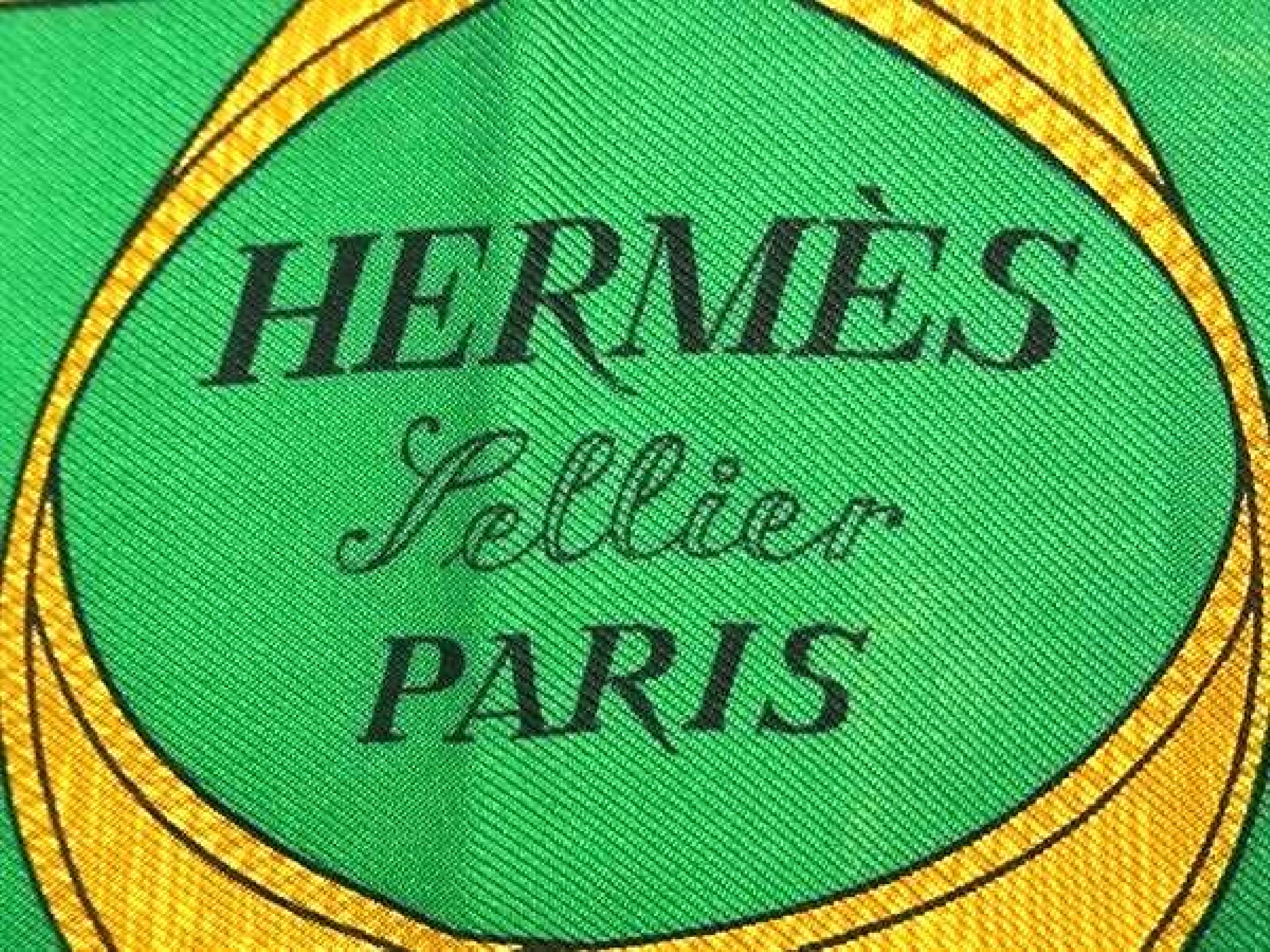 Eperon d'Or (Golden Spur) Carre 90 100% Silk Scarf Stole Shawl Women's Green x Blue FZ4863 Other Accessories — view 4