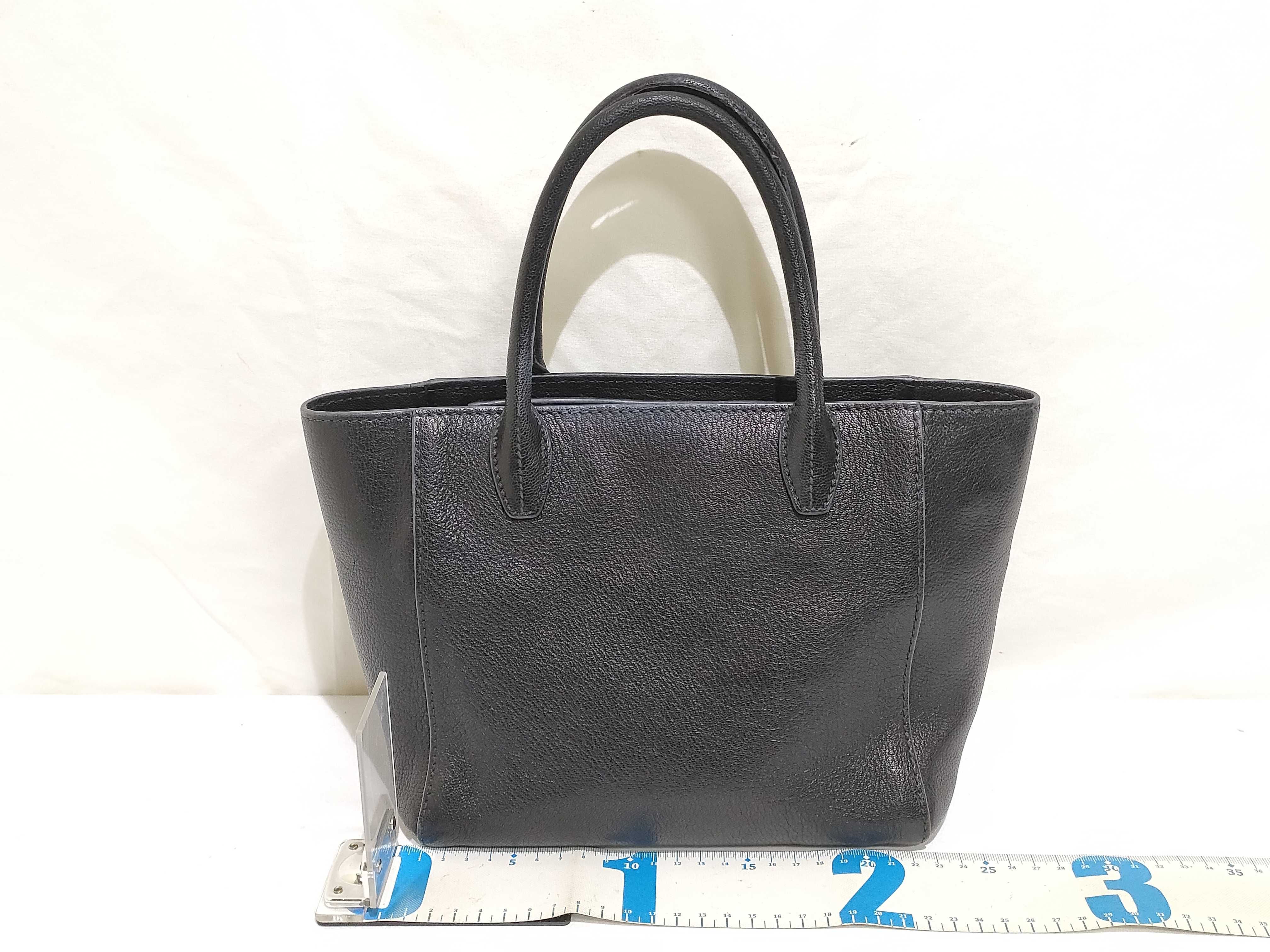 Madras Leather 2-Way Handbag, Black, 5BG143 (Handbag) — view 2