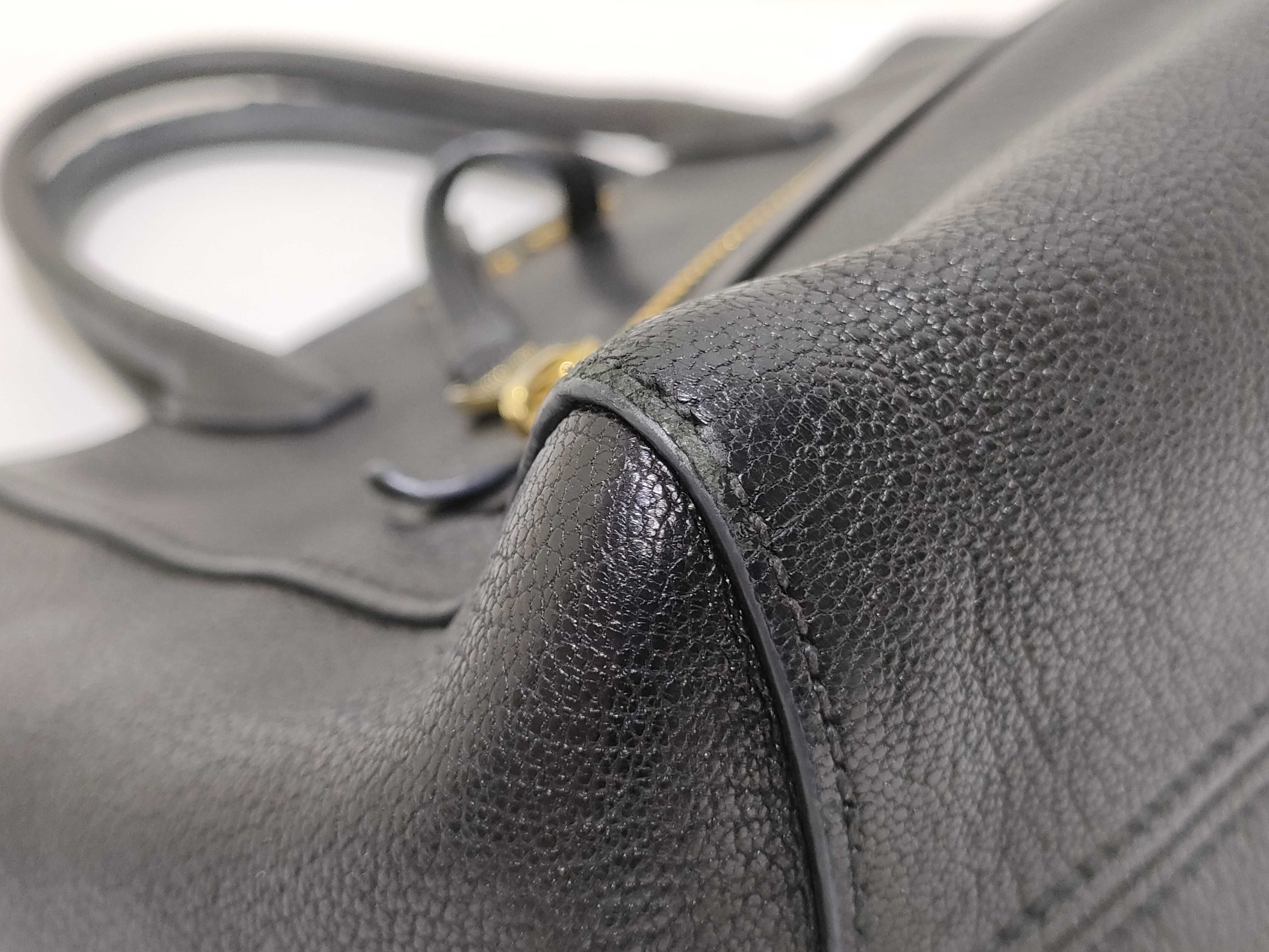 Madras Leather 2-Way Handbag, Black, 5BG143 (Handbag) — view 6
