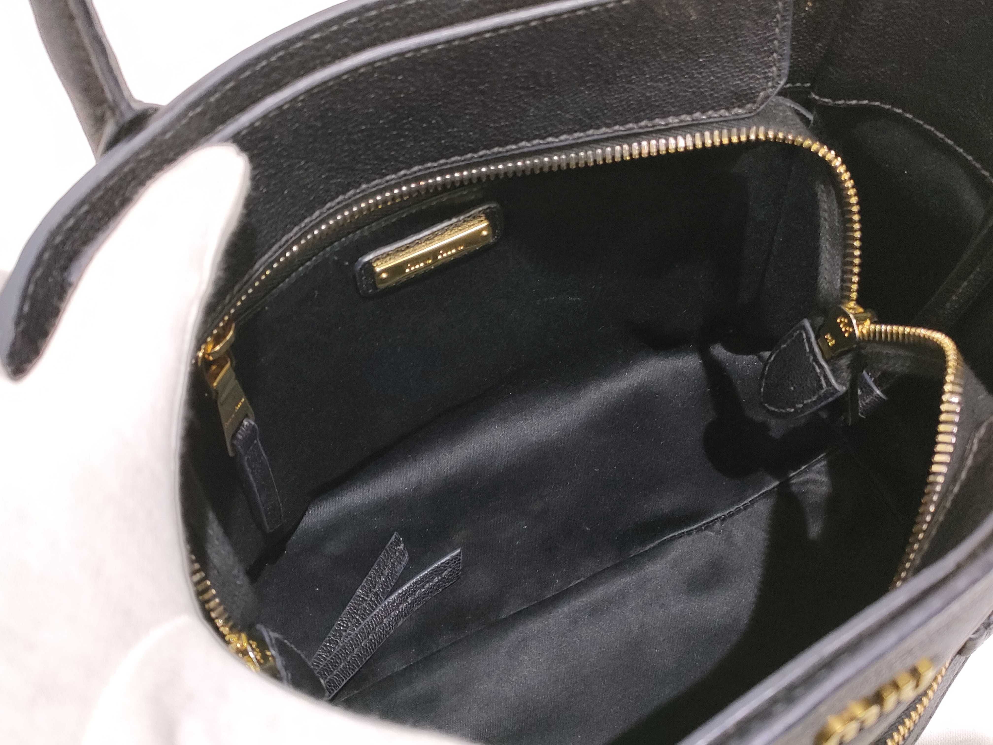 Madras Leather 2-Way Handbag, Black, 5BG143 (Handbag) — view 8
