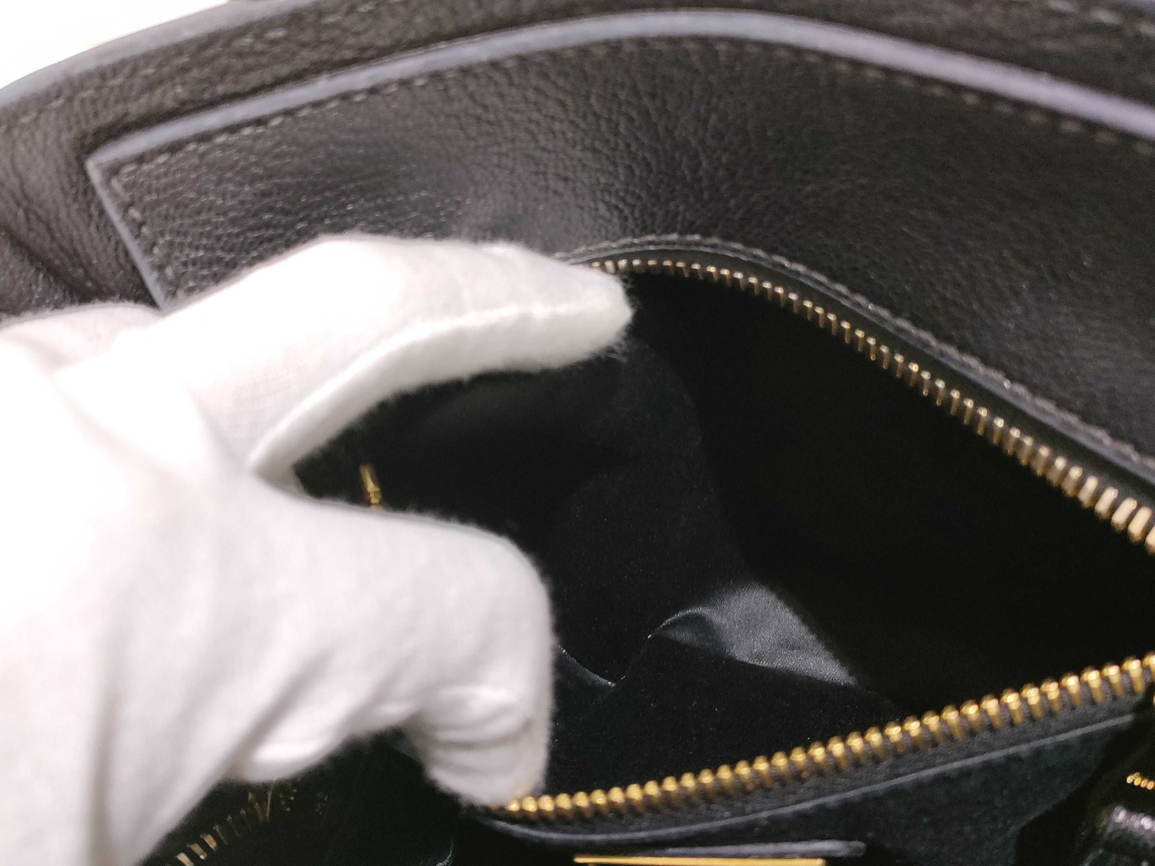 Madras Leather 2-Way Handbag, Black, 5BG143 (Handbag) — view 9