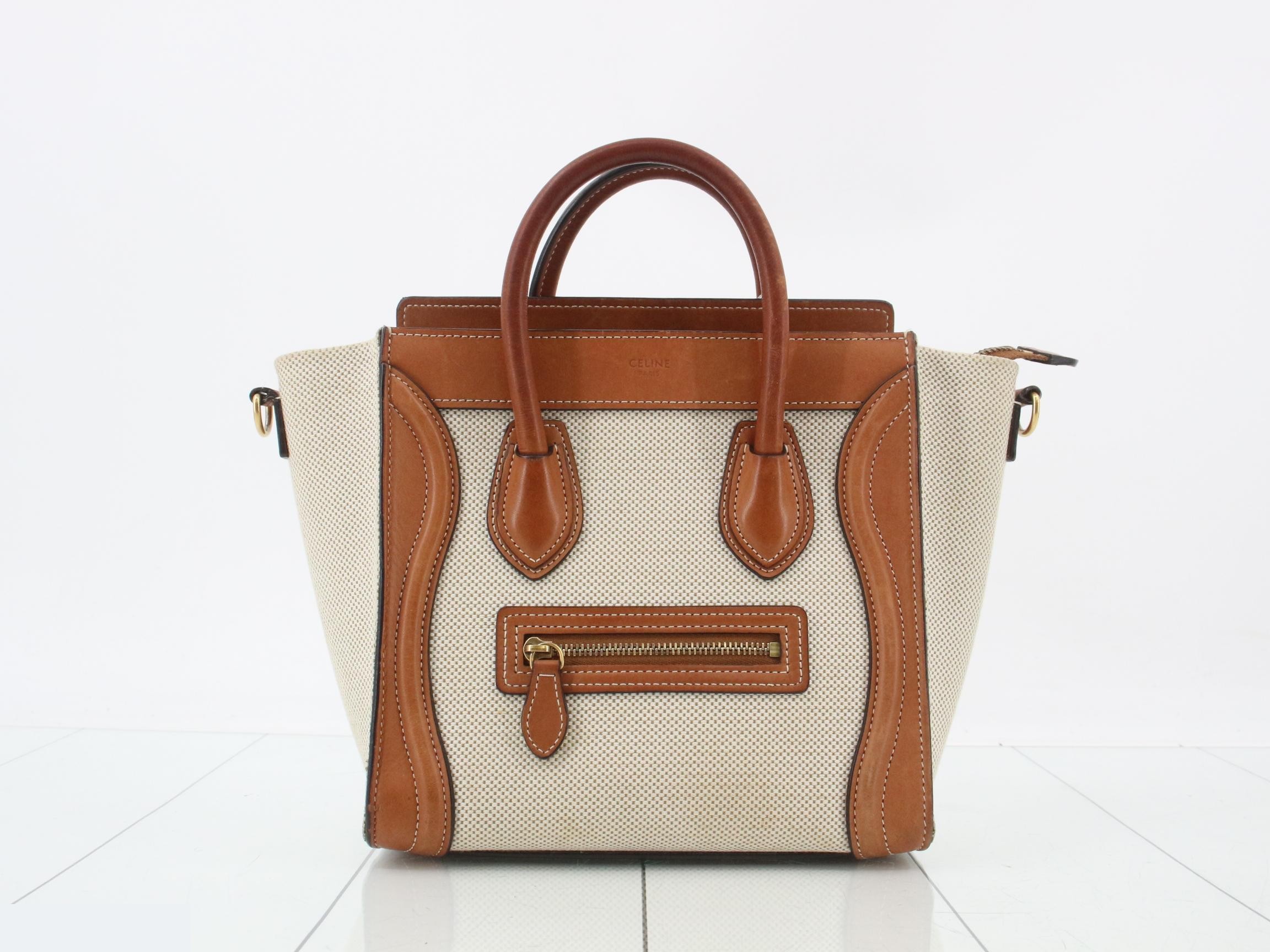 Luggage Micro Shopper 2-Way Handbag with Shoulder Strap