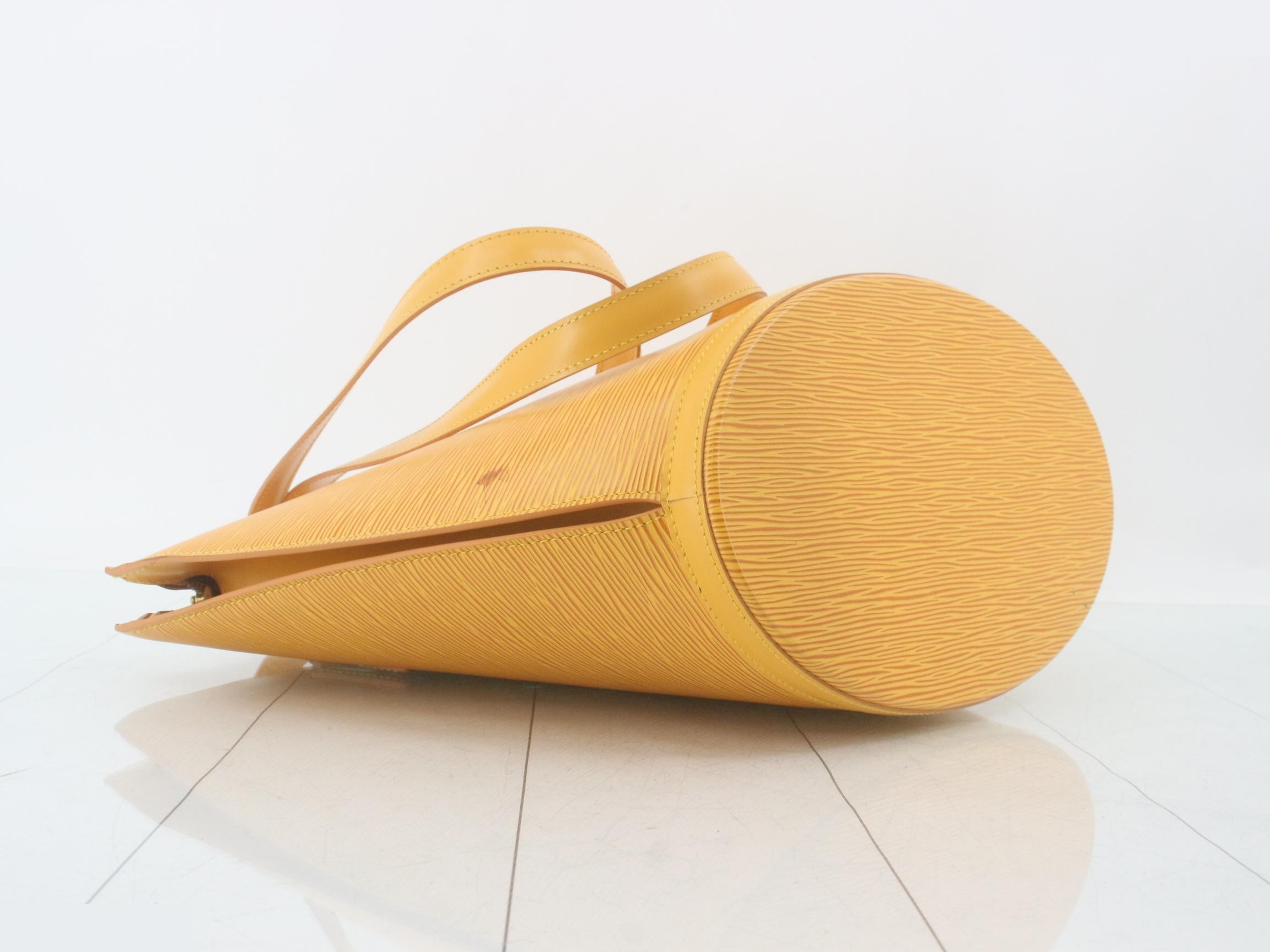 Epi Saint-Jacques Shopping Tassili Yellow Tote Bag — view 5