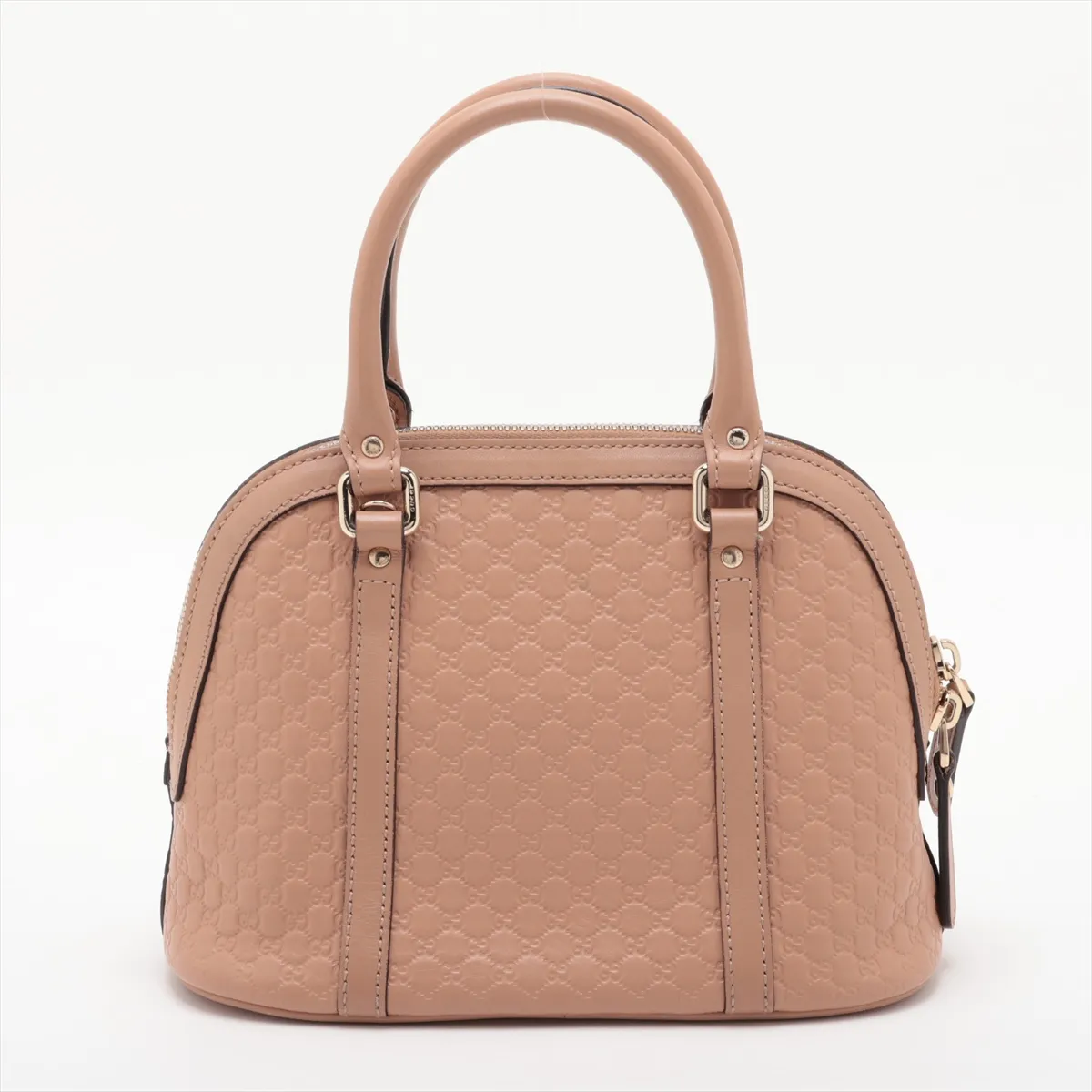 Microguccissima 449654 Leather 2-Way Handbag Pink — view 2