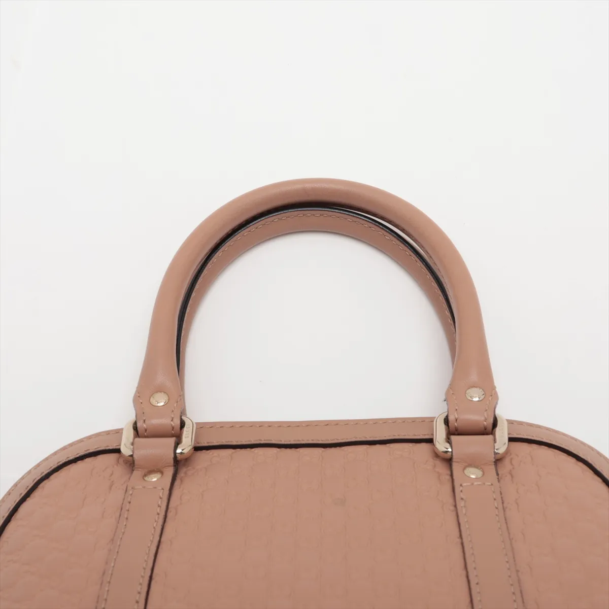 Microguccissima 449654 Leather 2-Way Handbag Pink — view 6