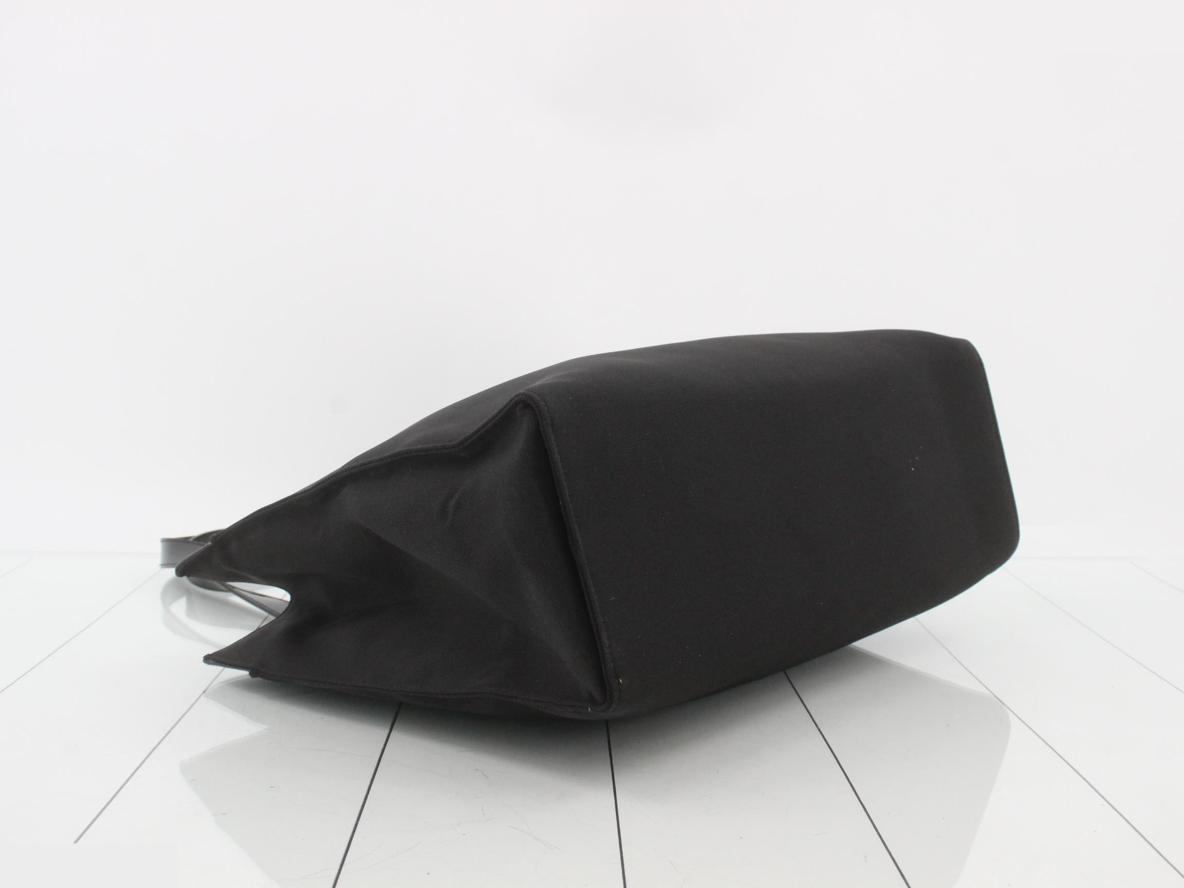 Enamel leather nylon tote bag — view 5