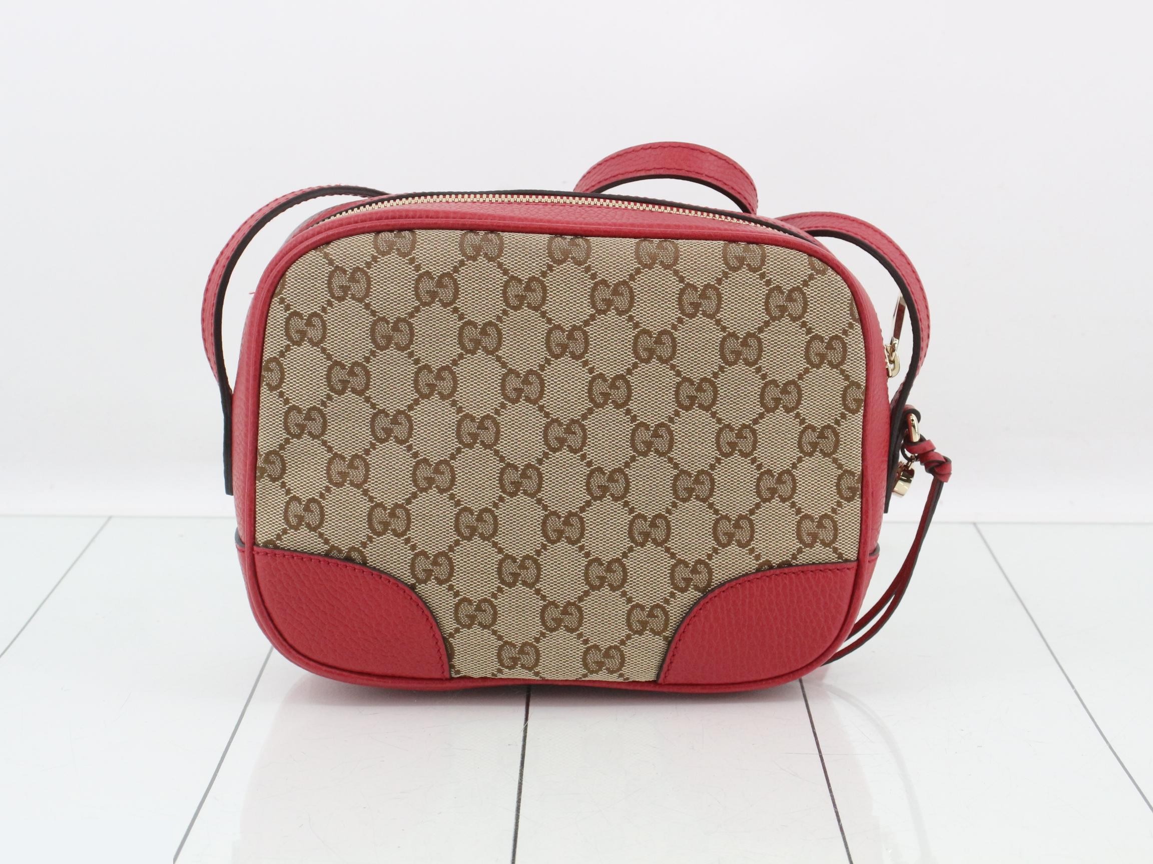 GG Gucci Canvas Leather Crossbody Shoulder Bag — view 2